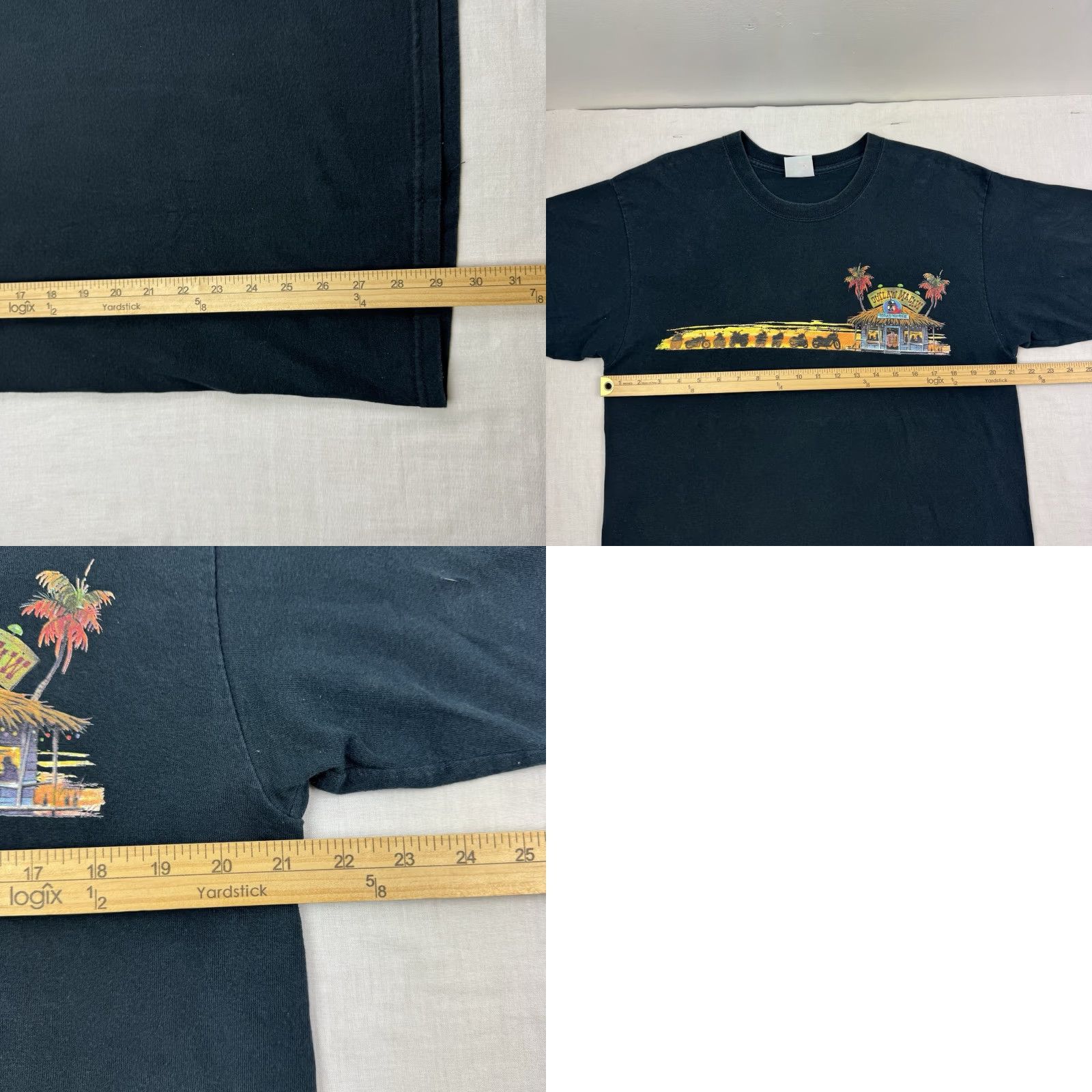 Vintage VINTAGE Caribbean Soul T-Shirt Adult Large Biker Motorcycle Party 2005 Tropical Black Mens" Size US L / EU 52-54 / 3 - 8 Thumbnail