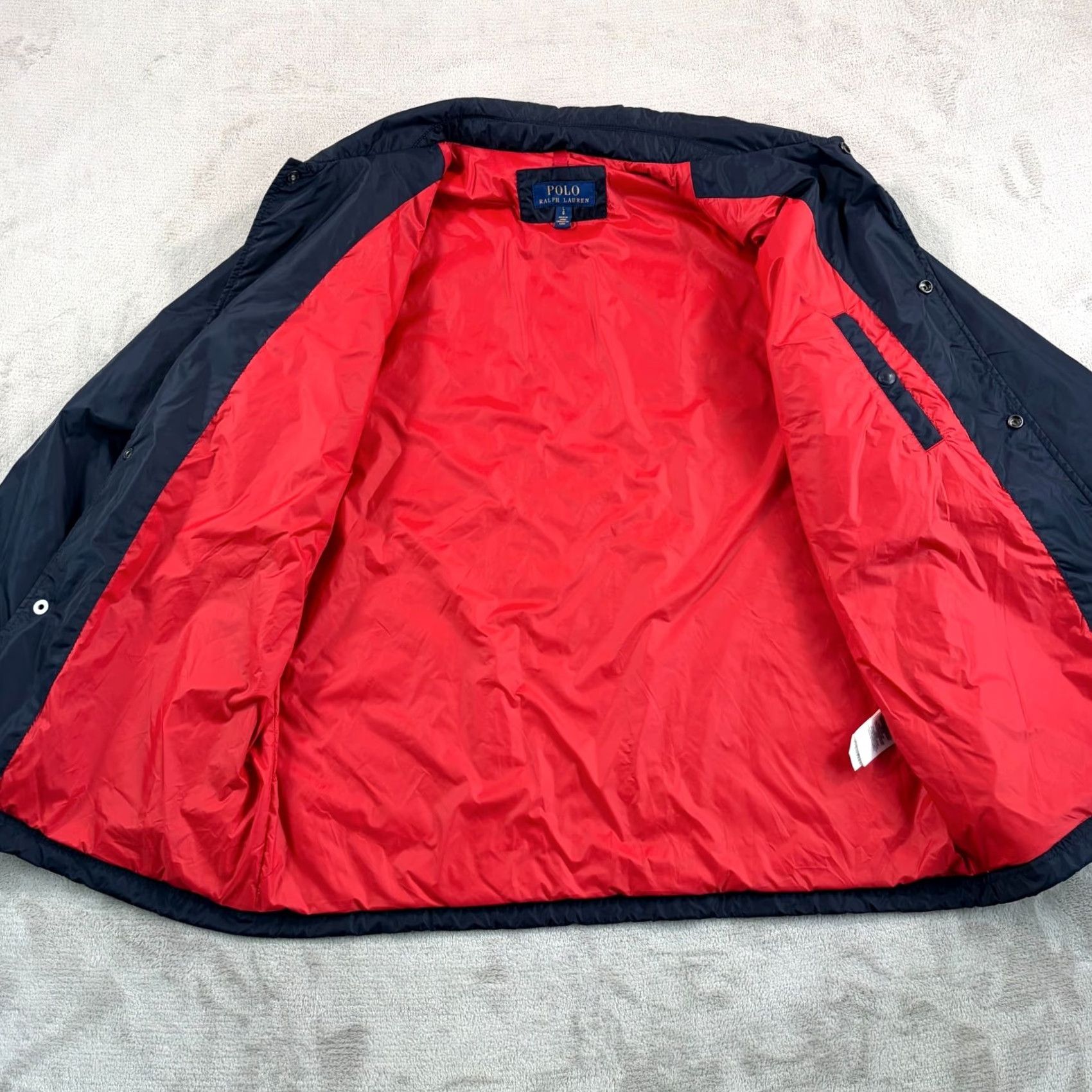 Polo Ralph Lauren Polo Ralph Lauren Coaches Jacket Men L Navy Snap Windbreaker Logo All Seasons Pockets Size US L / EU 52-54 / 3 - 4 Thumbnail