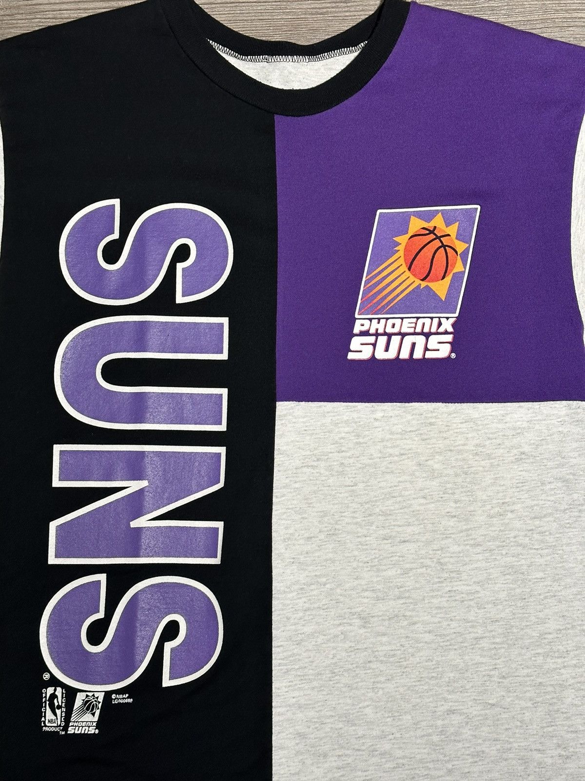 NBA × Vintage Vintage 90's Phoenix Suns Panelled T Shirt Size US L / EU 52-54 / 3 - 2 Thumbnail
