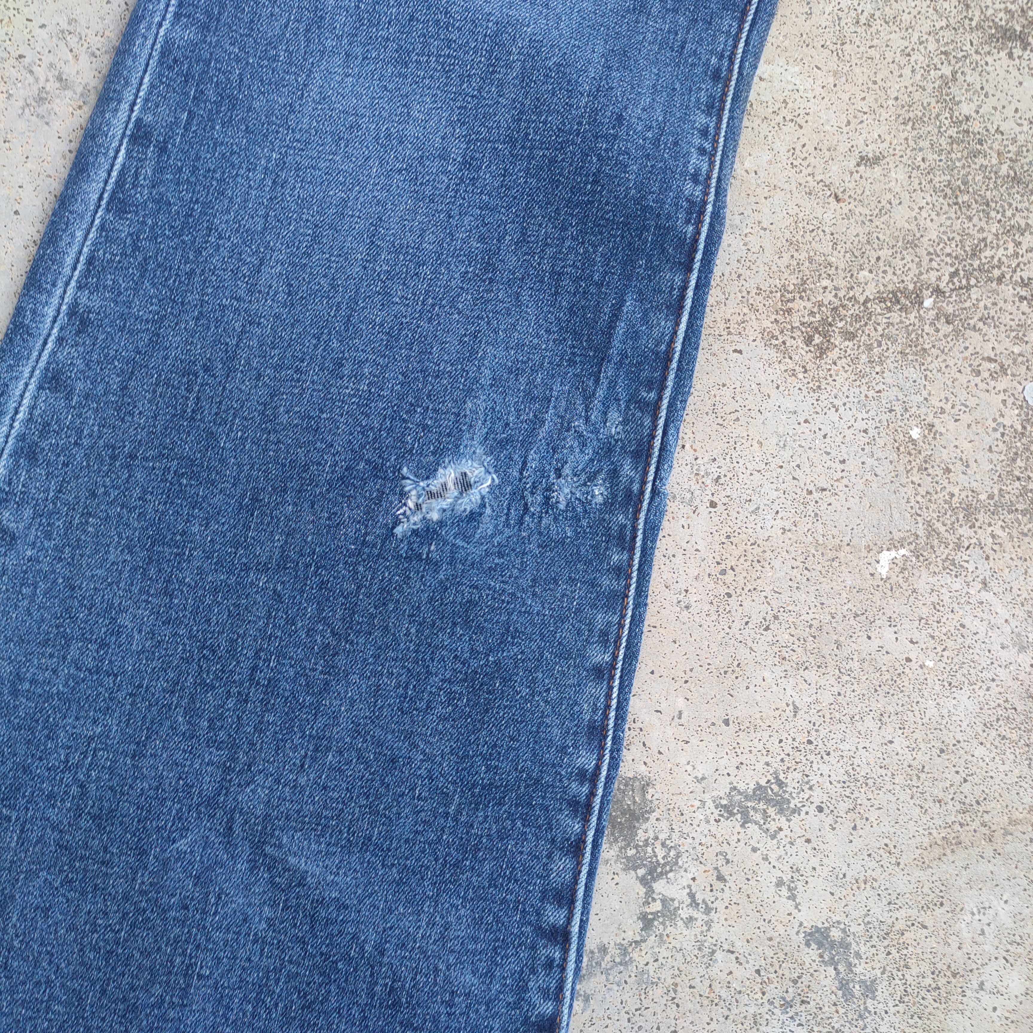 GU FLARE VINTAGE GU BOOTCUT JEANS FADED DENIM PANTS Size US 27 - 4 Thumbnail