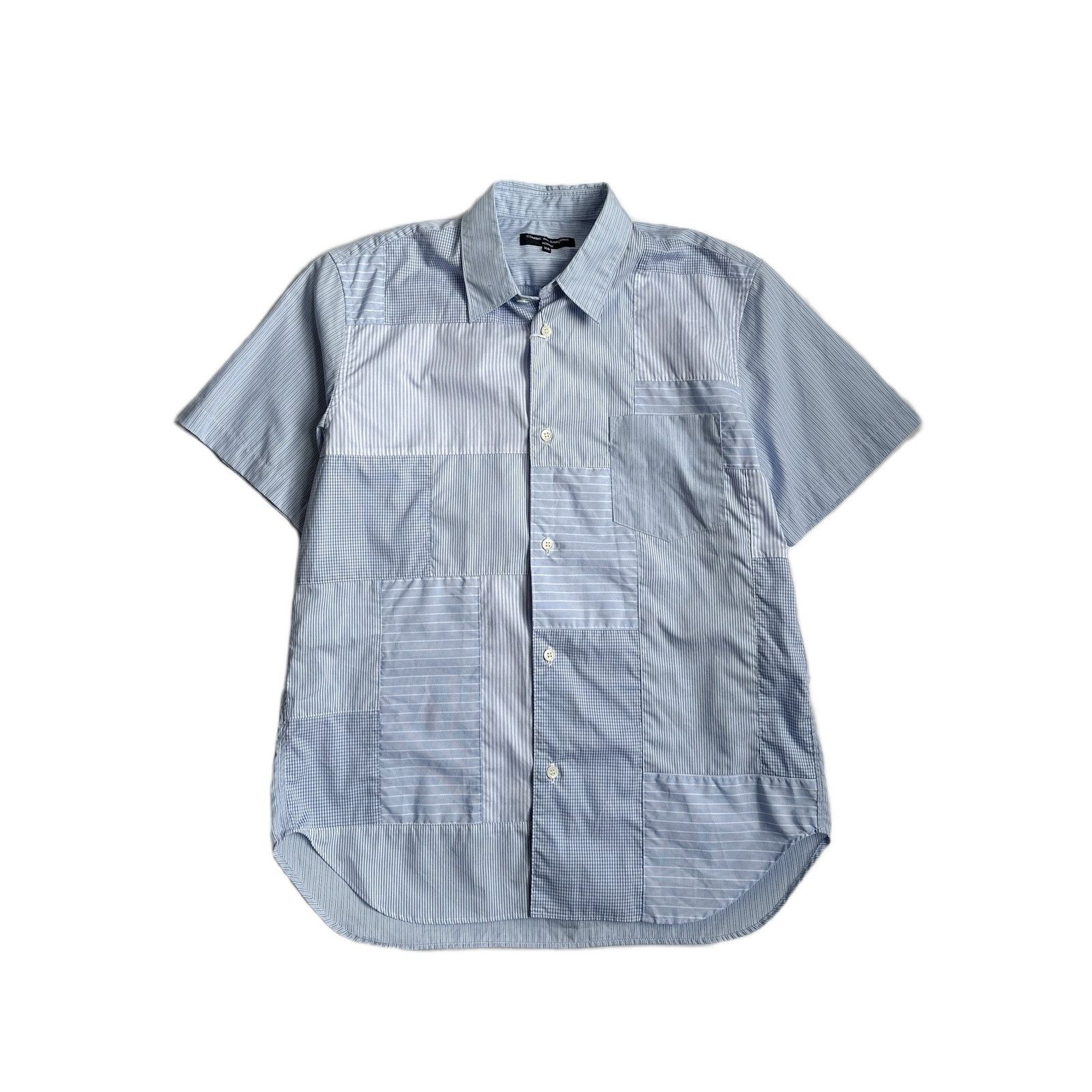 Comme des Garcons Comme des Garcons Homme Patchwork SS Button Up Shirt Size US XS / EU 42 / 0 - 1 Thumbnail