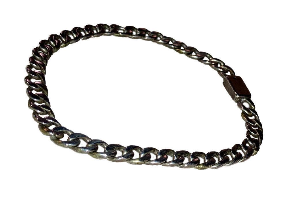 Handmade Mexican Sterling Hand Made Chain Bracelet Size ONE SIZE - 2 Thumbnail