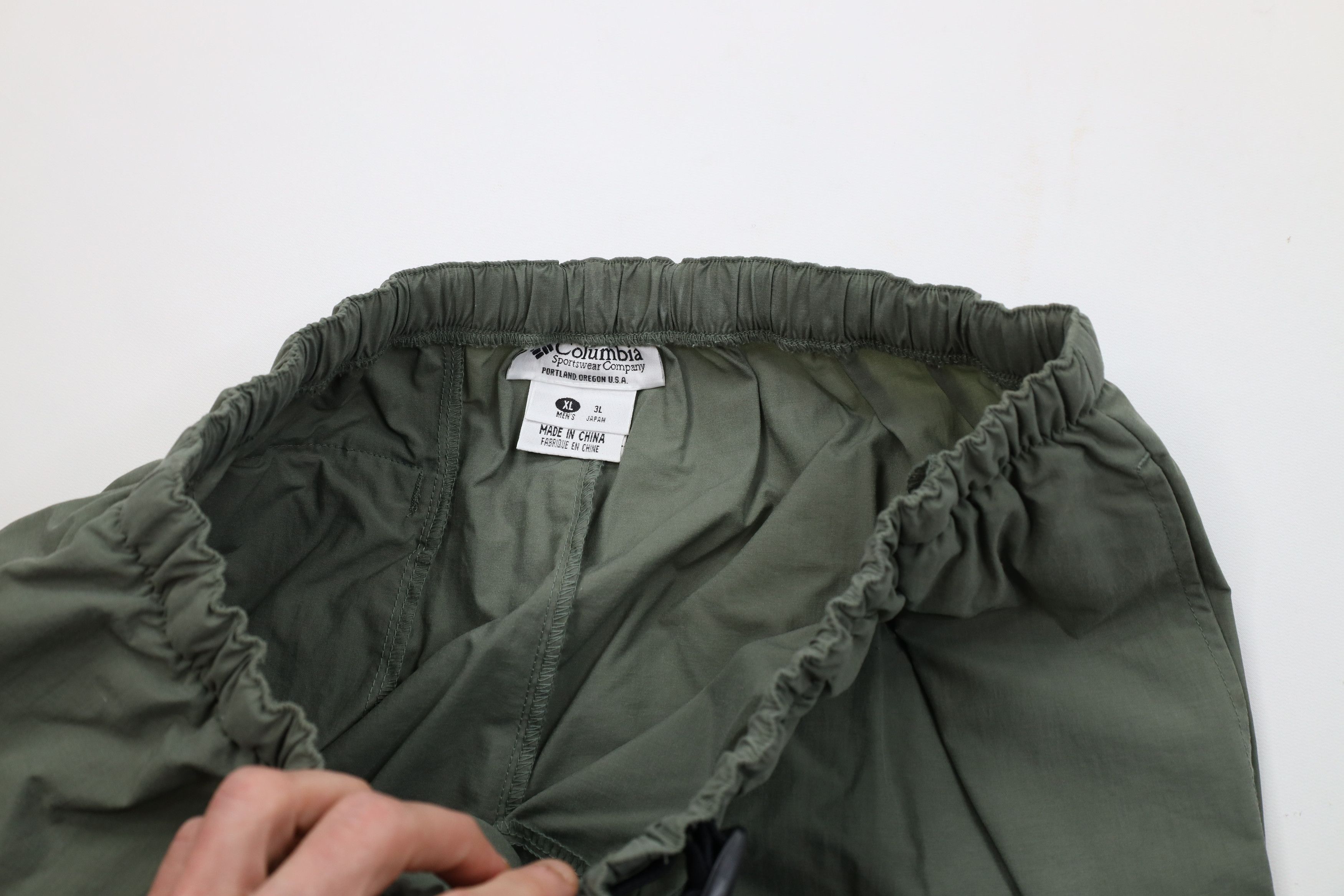 Columbia Vintage 90s Columbia Belted Windbreaker Joggers Pants Green Size US 38 / EU 54 - 9 Thumbnail