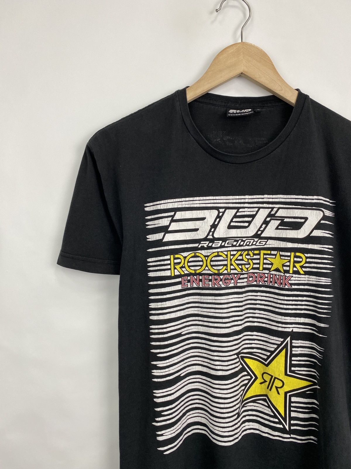 Rockstar Energy 🇺🇸 Vintage Y2K Bud Racing Rockstar Energy Drink T-Shirt Rare Size US M / EU 48-50 / 2 - 2 Thumbnail