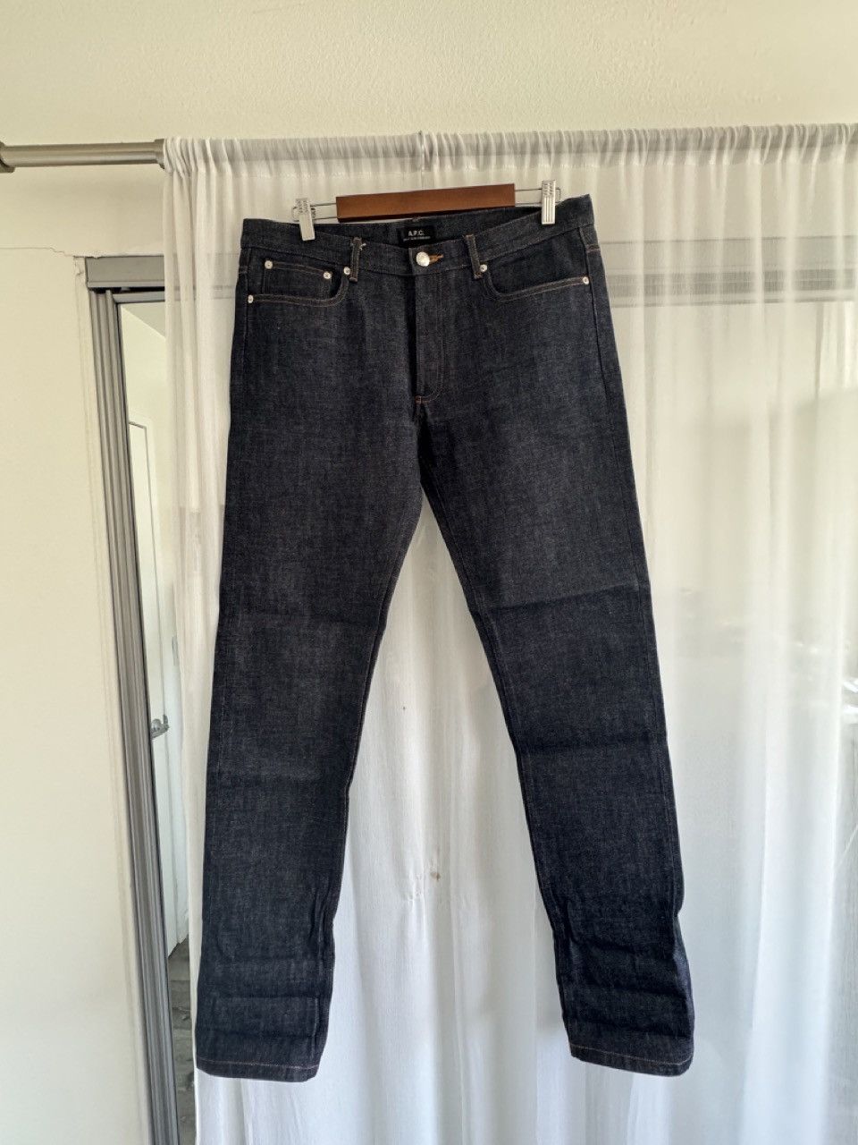 image of A P C Petit New Standard Raw Denim in Indigo, Men's (Size 33)