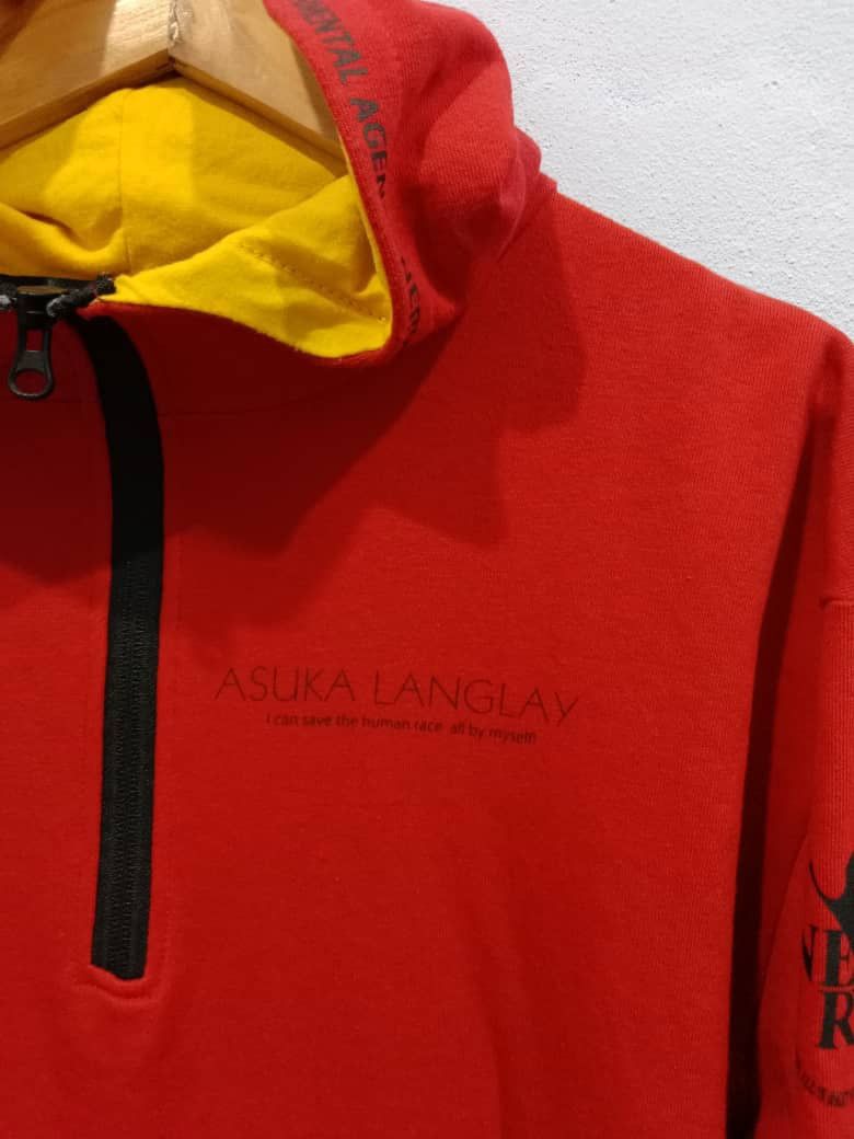 Anime EVANGELION ANIME HALFZIPPER RED HOODIE MEDIUM SAIZ Size US M / EU 48-50 / 2 - 3 Thumbnail