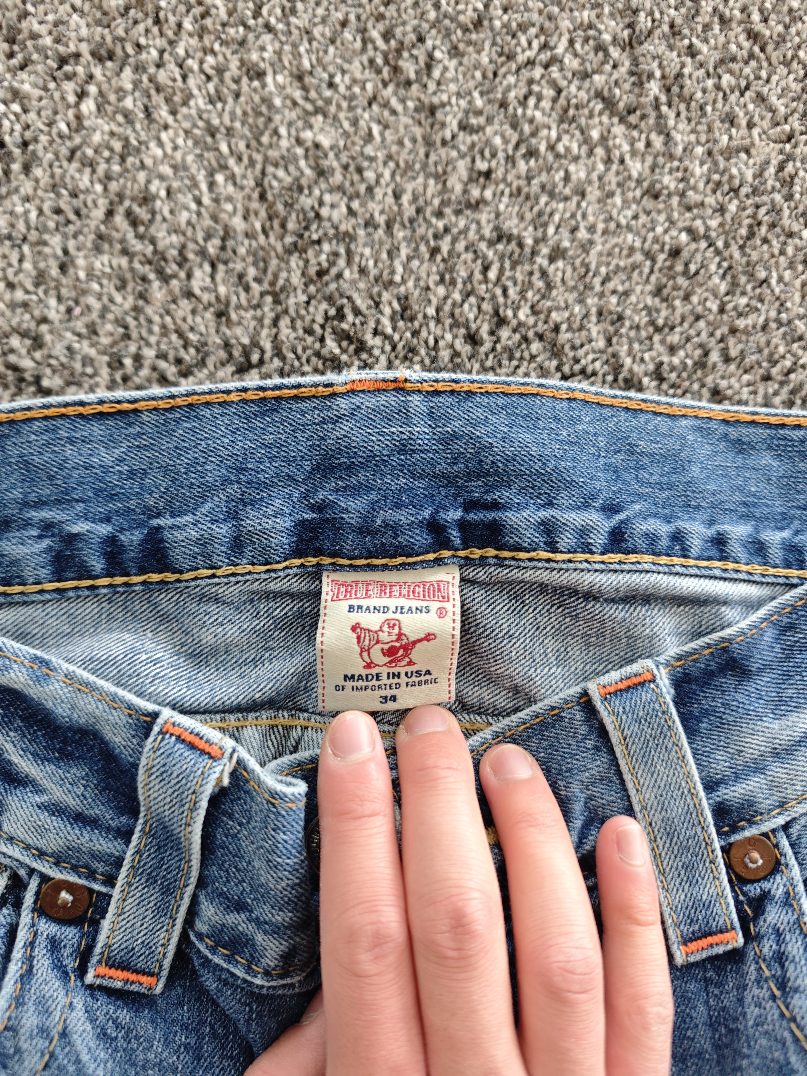 True Religion true religion size 34, chief keef, sematary, haunted mound Size US 34 / EU 50 - 2 Thumbnail