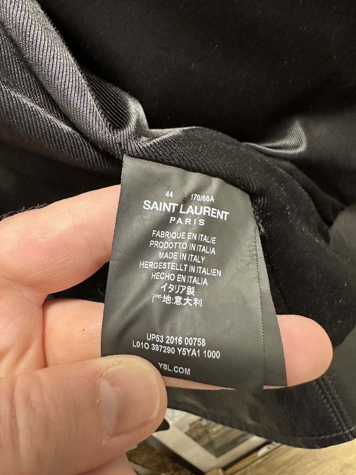 Saint Laurent Paris Saint Laurent L01 (Hedi version) Size US S / EU 44-46 / 1 - 4 Thumbnail
