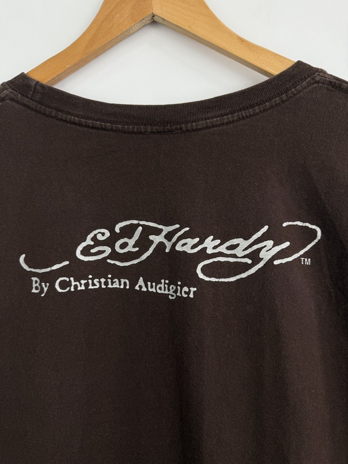 Ed Hardy 🇺🇸💀 Vintage Ed Hardy Christian Audigier Y2K T-Shirt Rare Hype Size US XL / EU 56 / 4 - 10 Thumbnail