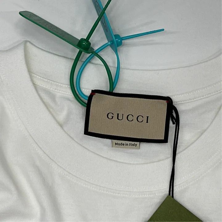Gucci Gucci Mirror Print Cotton Short Sleeve T-Shirt -2506