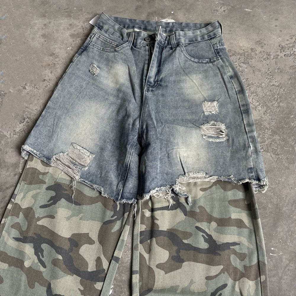 Japanese Brand Cut Up Denim With Military Jeans Size US 30 / EU 46 - 4 Thumbnail