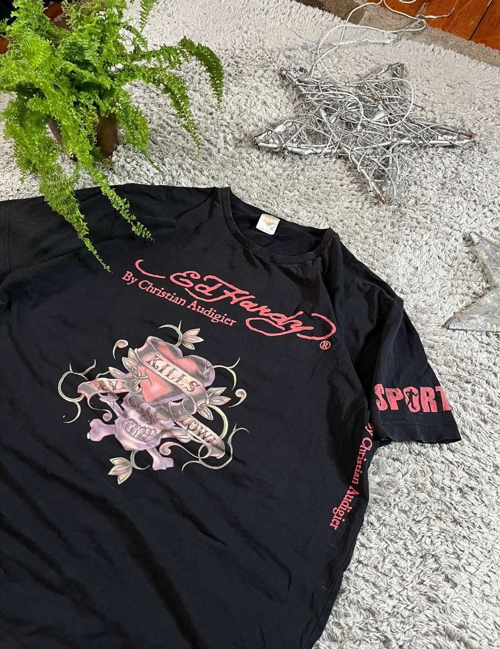 Ed Hardy × Vintage Ed Hardy T-Shirt Streetwear Vintage Y2k Big Logo Rare Size US L / EU 52-54 / 3 - 3 Thumbnail