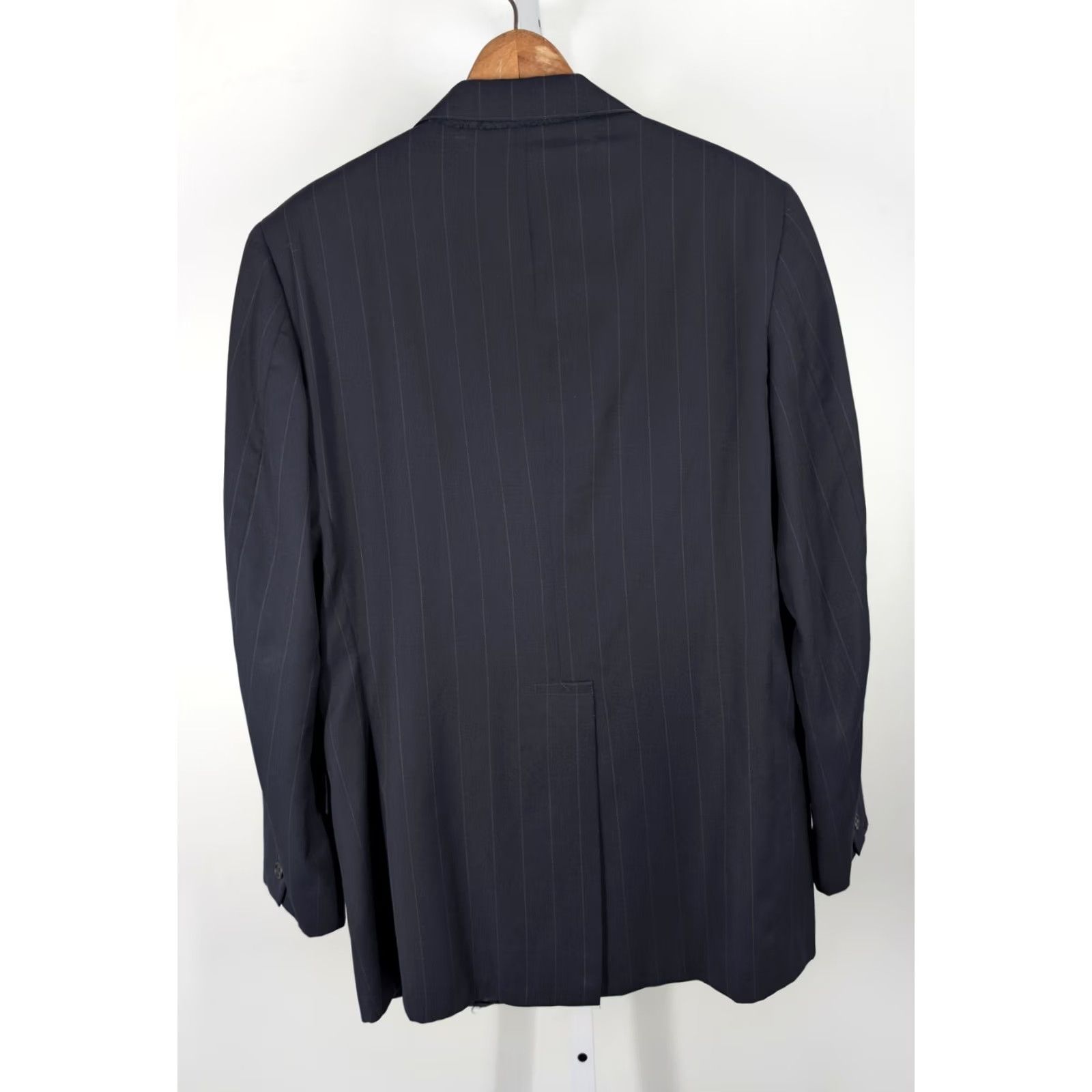 Vintage VINTAGE J. Press Blazer Navy Pinstripe 3 Button Wool 40 Men Blazer Jacket Ivy League American Made Men’s Size 40R - 3 Thumbnail