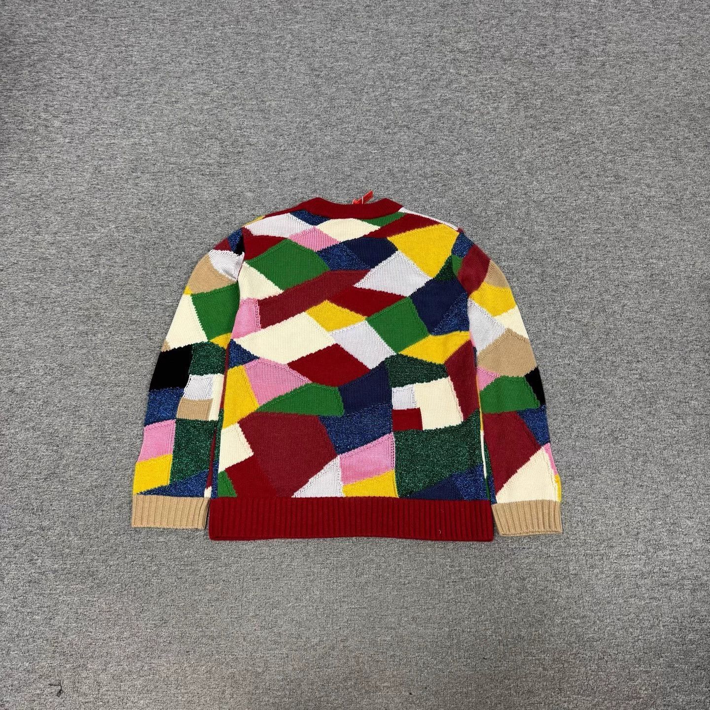 Burberry Burberry geometric color block knit sweater XS 99 new Size US XS / EU 42 / 0 - 2 Thumbnail