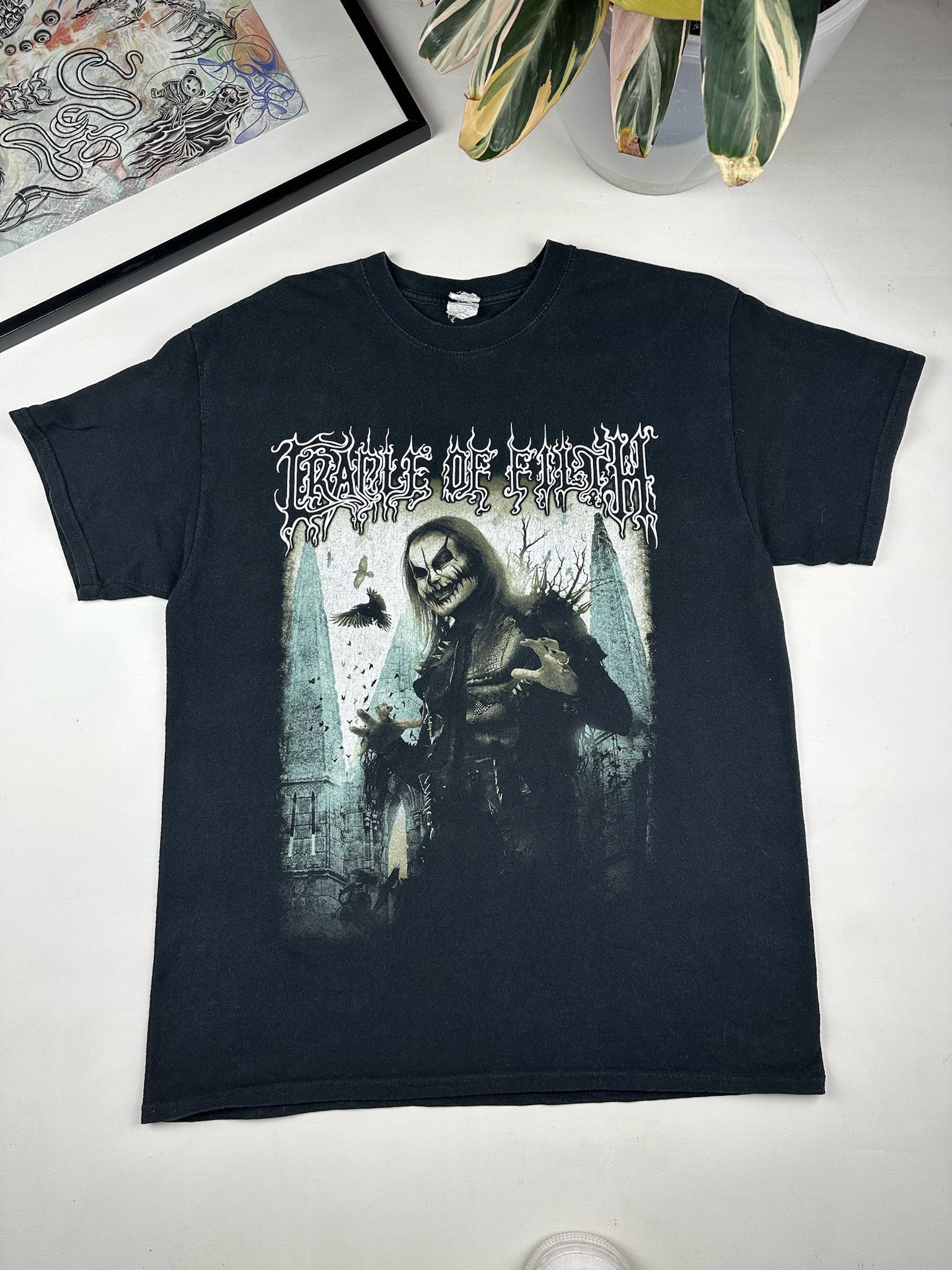 Band Tees Vintage Y2k Cradle of Filth Black Metal Band Tee Hype Rare Size US L / EU 52-54 / 3 - 1 Thumbnail