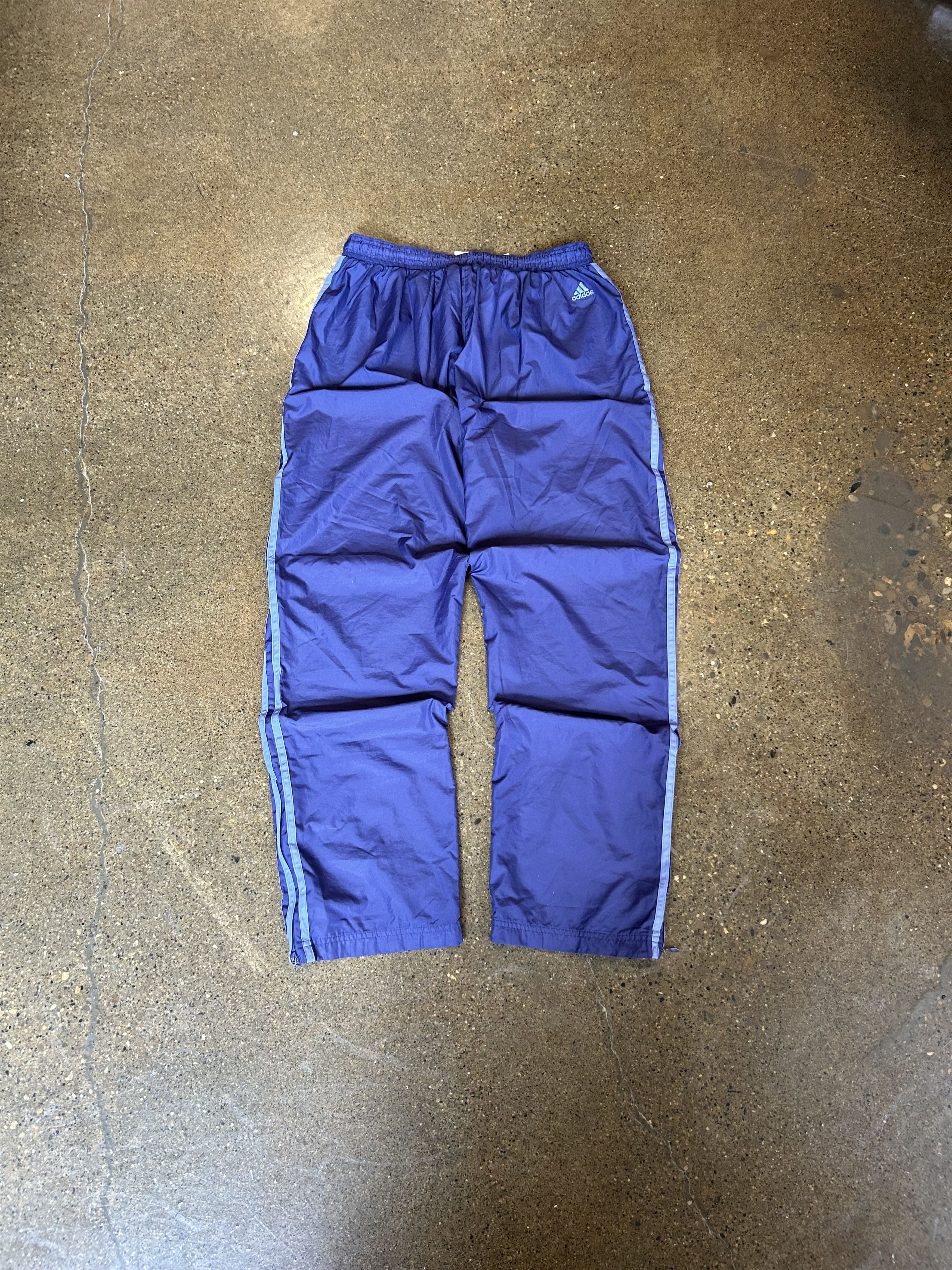 Adidas × Vintage Y2K Adidas Baggy Track Pants Men’s L Purple Size US 30 / EU 46 - 2 Thumbnail