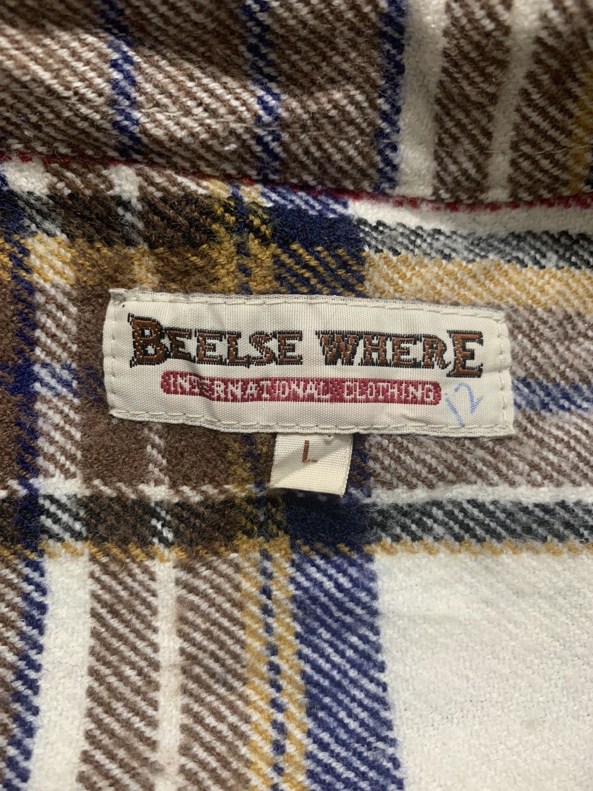 Japanese Brand RARE ARCHIVE BROWN TARTAN DOUBLE POCKET FLANNEL SHIRT Size US L / EU 52-54 / 3 - 10 Thumbnail