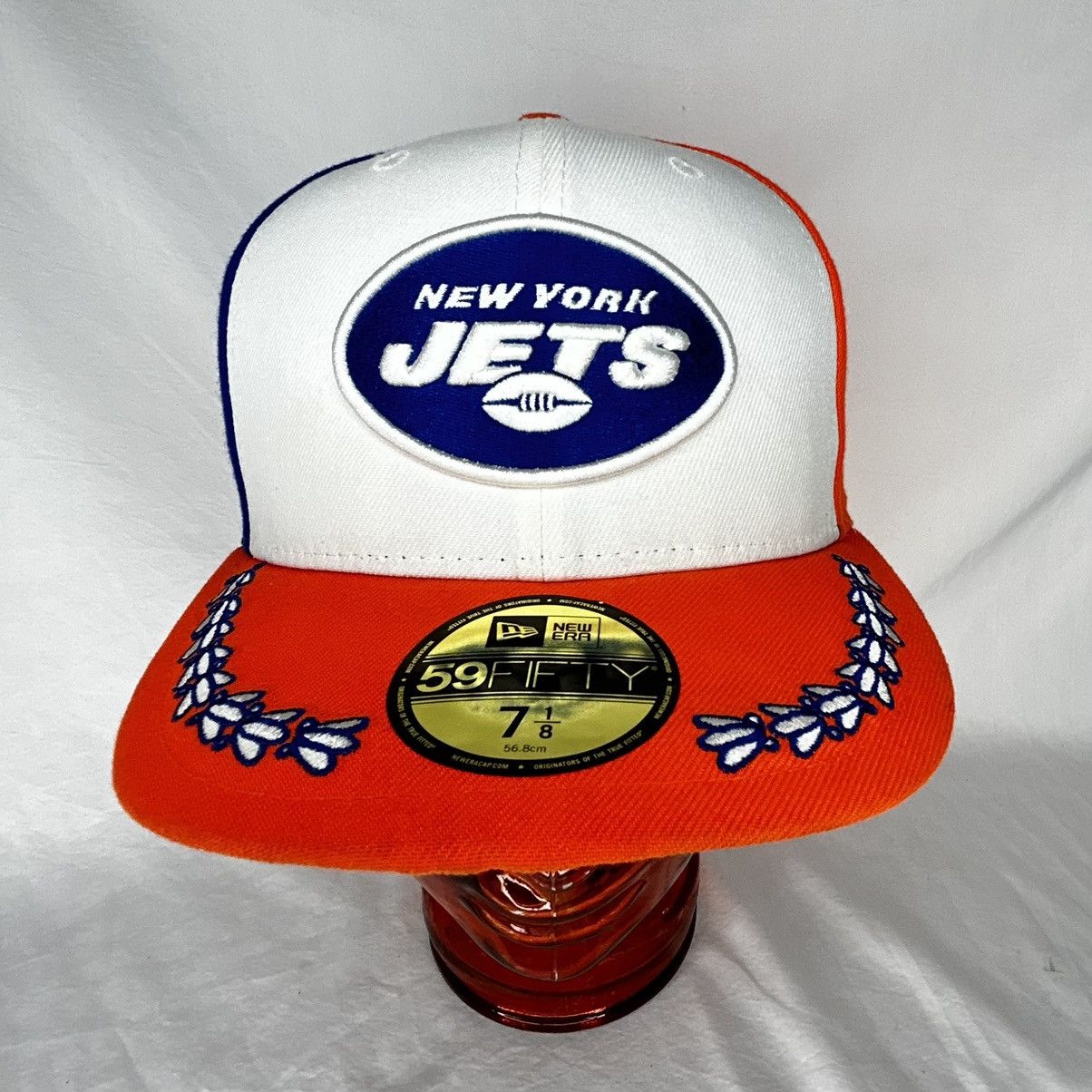 New Era NWT New York Jets City Flag 2019 Draft Fitted Hat Cap 7 1/8 Size ONE SIZE - 1 Thumbnail