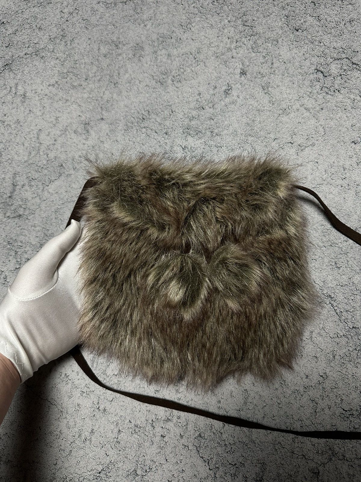 If Six Was Nine Vintage Faux Fur Mohair Y2K Crossbody Shoulder Bag Size ONE SIZE - 8 Thumbnail