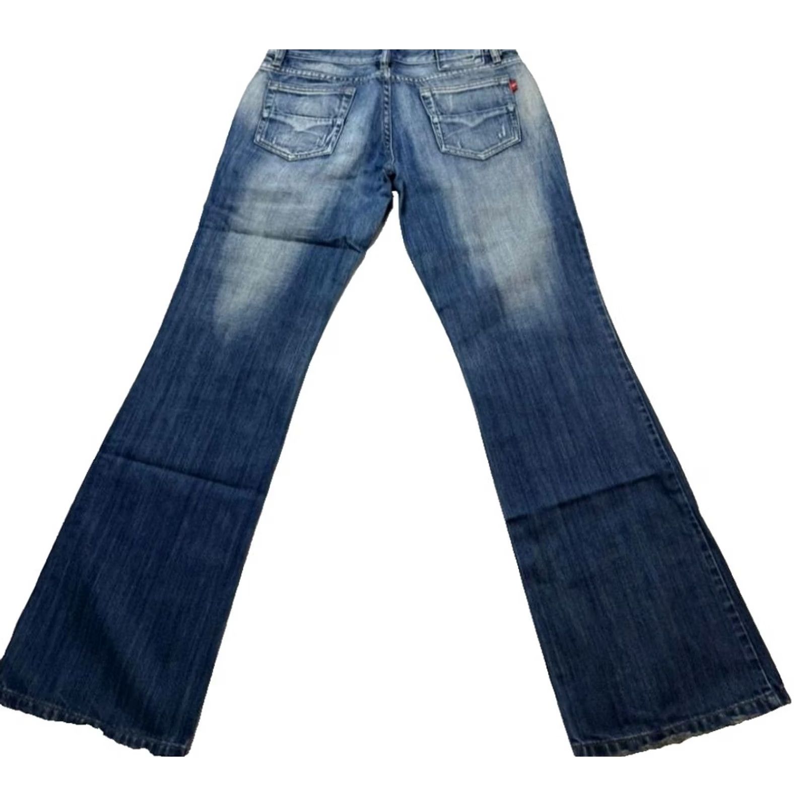 Diesel Diesel Jeans Bootcut D-Ebbey 30 Blue Cotton Denim Logo 5-Pocket Women Regular XS? Size 30" / US 8 / IT 44 - 2 Thumbnail
