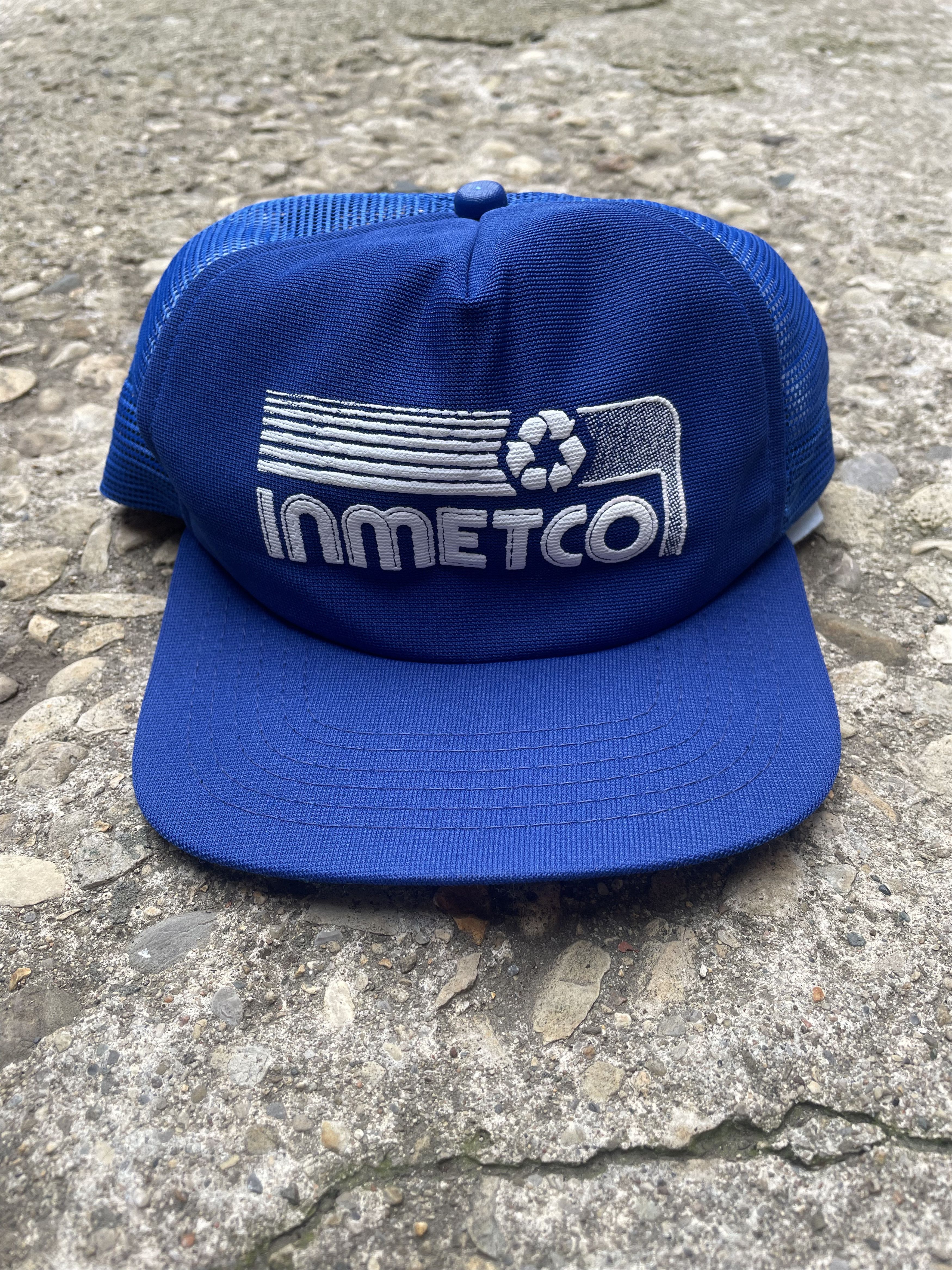 New Era × Vintage VTG 1980's INMETCO Trucker Snapback Hat Size ONE SIZE - 2 Thumbnail