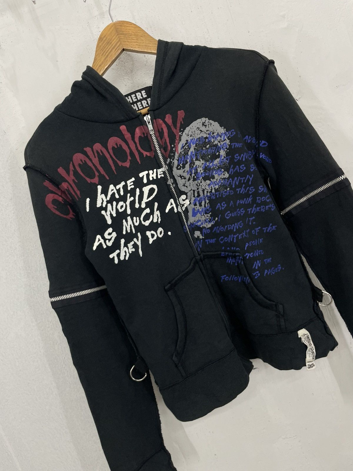 Japanese Brand Clash Music Chronology Poem Y2K Seditionaries Punk Design Size US S / EU 44-46 / 1 - 5 Thumbnail