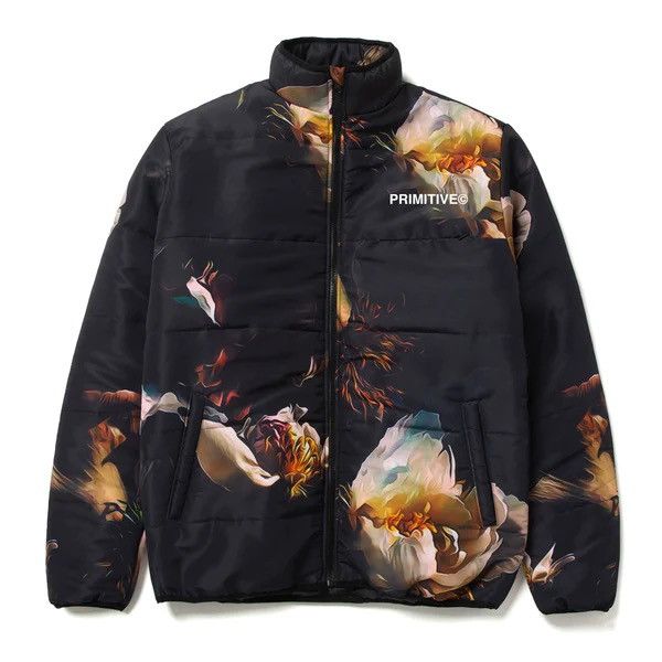 image of Primitive Revival Puffer Jacket in Black, Men's (Size Medium)