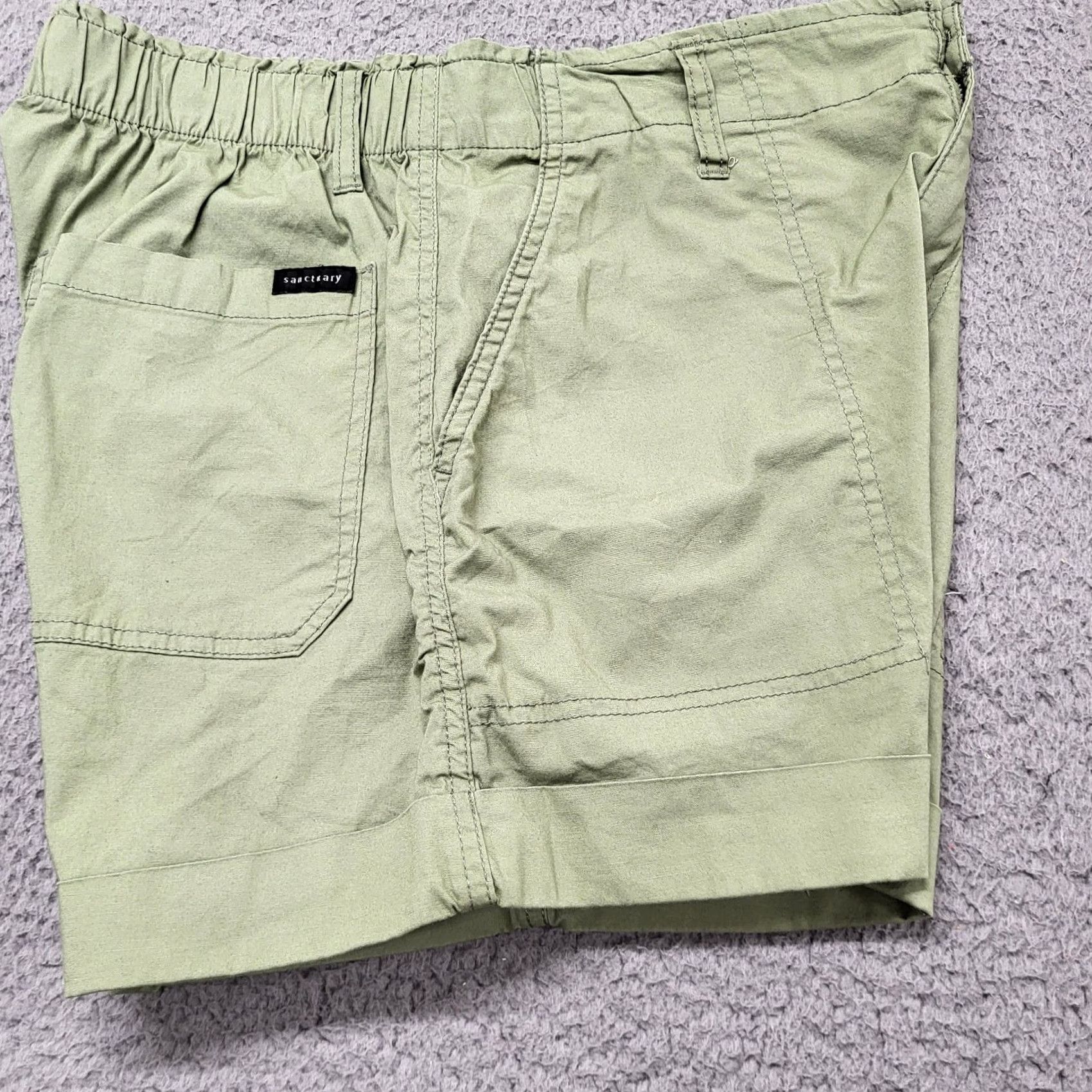 Sanctuary Sanctuary Shorts Womens Medium Olive Green Pockets Sarai Army Casual Hiking Mens? Size 32" / US 10 / IT 46 - 2 Thumbnail