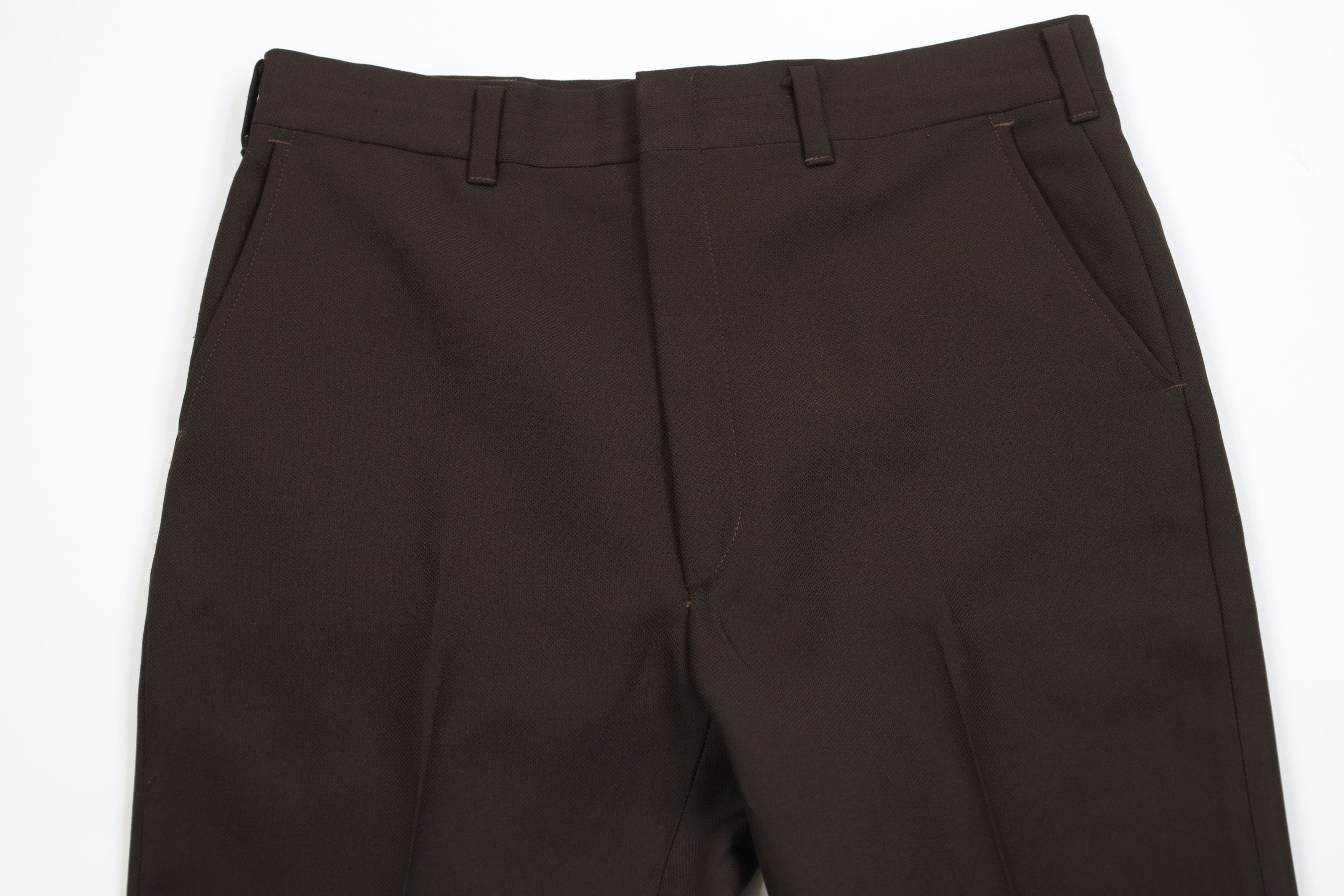 Vintage Vintage 70s Streetwear Flared Wide Leg Chino Pants Brown USA Size US 34 / EU 50 - 2 Thumbnail