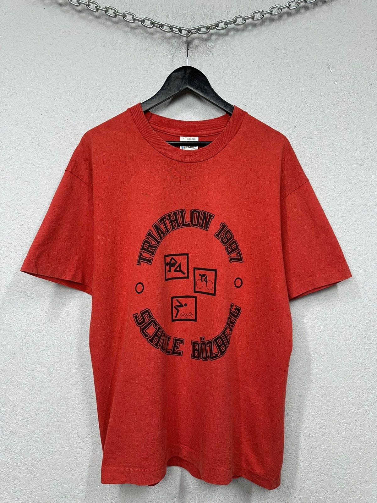 Other Vintage Triathlon 1997 T-shirt 90s Rare Jersey Germany Size US L / EU 52-54 / 3 - 2 Thumbnail