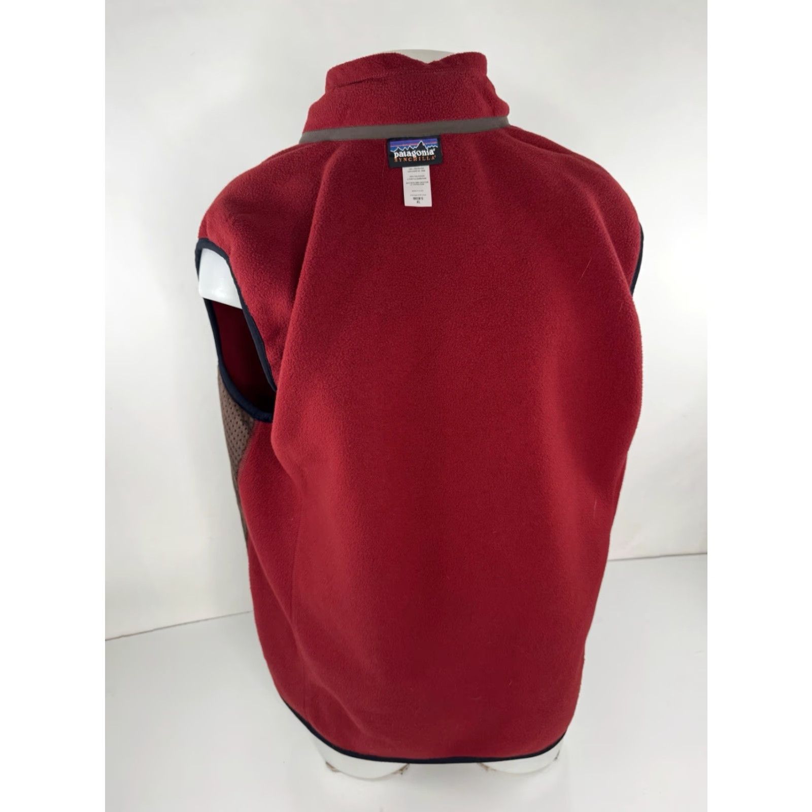 Patagonia PATAGONIA Synchilla - Mens Fleece Full Zip XL Vest Shirt Mens XL Red Vest Full Zip Fleece 90s Style Patagonia Men Size US XL / EU 56 / 4 - 4 Thumbnail