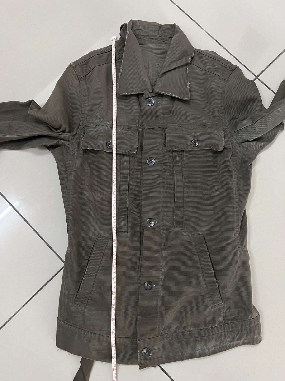 Rick Owens Archive FW07 Rick Owens DRKSHDW Waxed Grosgrain Jacket Size US S / EU 44-46 / 1 - 23 Thumbnail