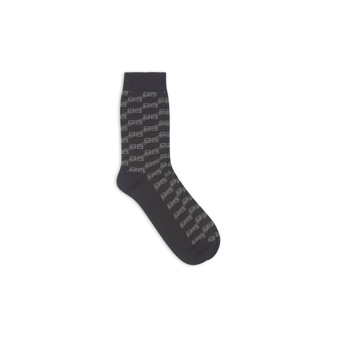 Balenciaga o1mt1gz0724 Size: L / BB Monogram Socks in Black Size ONE SIZE - 1 Thumbnail