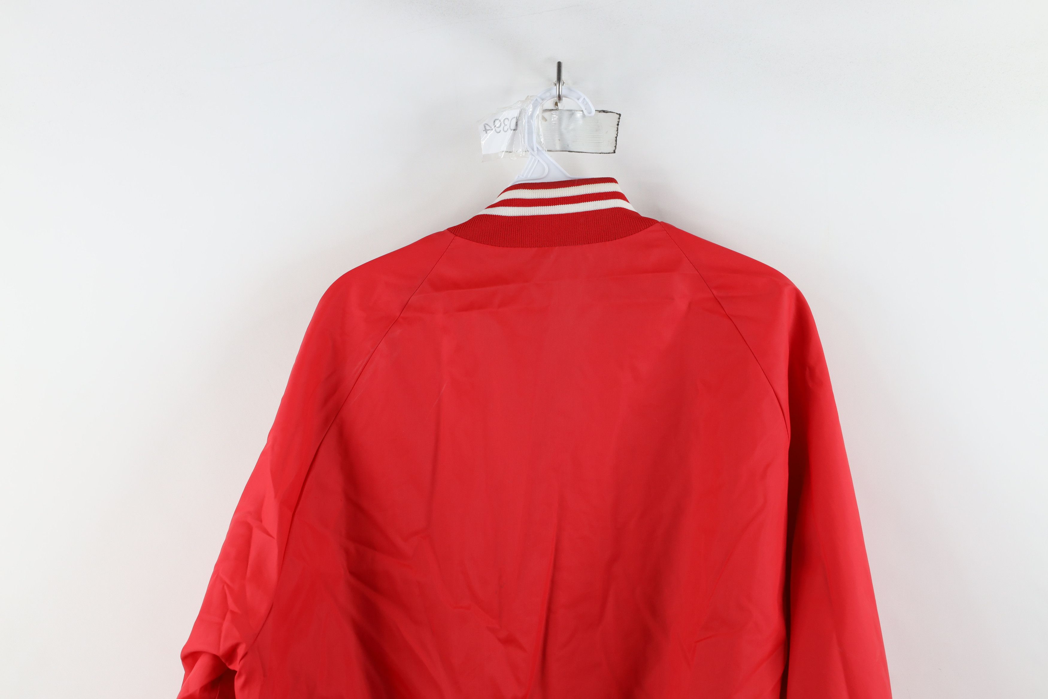 Vintage Vintage 70s 80s Lined Striped Bomber Jacket USA Red Size US XL / EU 56 / 4 - 16 Thumbnail