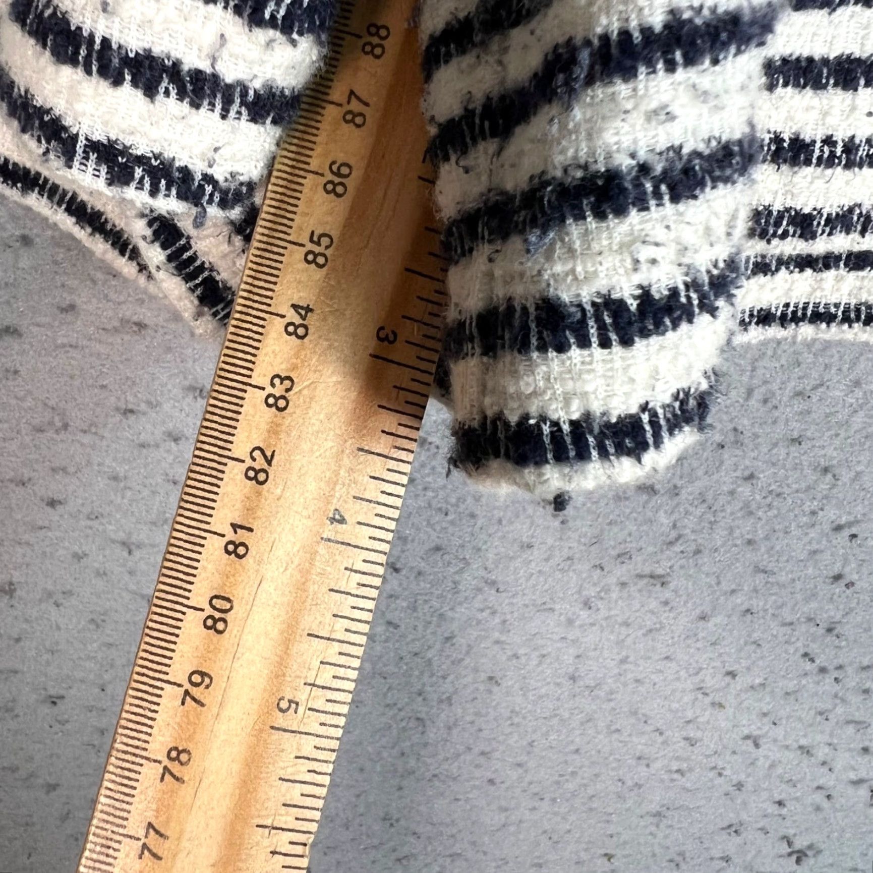 Lou & Grey Lou & Grey Womens Medium Striped Knit Shorts Black & White Cotton Blend Size 32" / US 10 / IT 46 - 7 Thumbnail