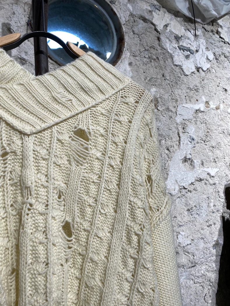 Y's Y's Beige Disruptive Sweater Size XS / US 0-2 / IT 36-38 - 4 Thumbnail