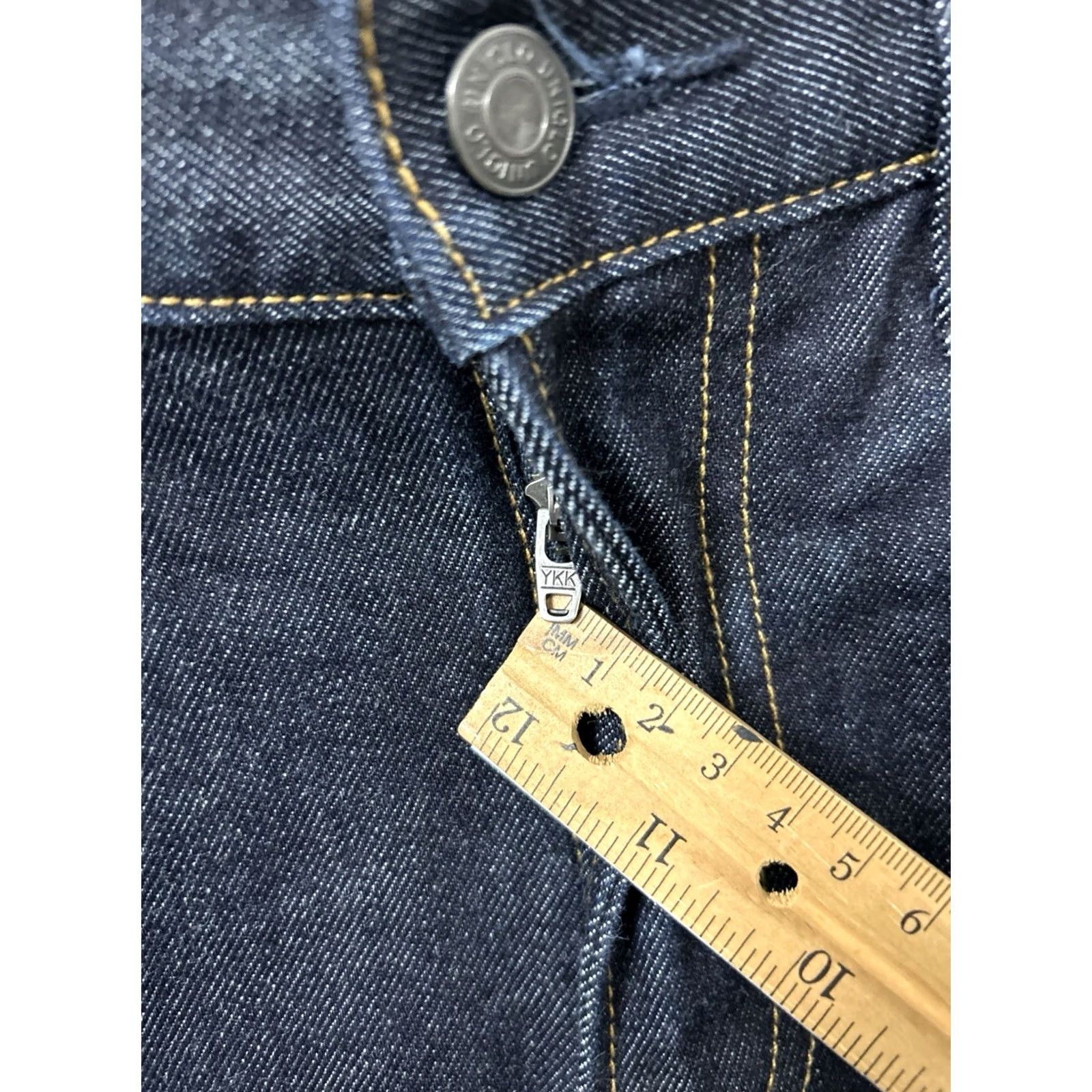 Uniqlo UNIQLO Jeans Slim Straight Fit 29x32 Denim Blue Dark Wash 5-Pocket Zipper Button Mens Jeans Size US 29 - 5 Thumbnail