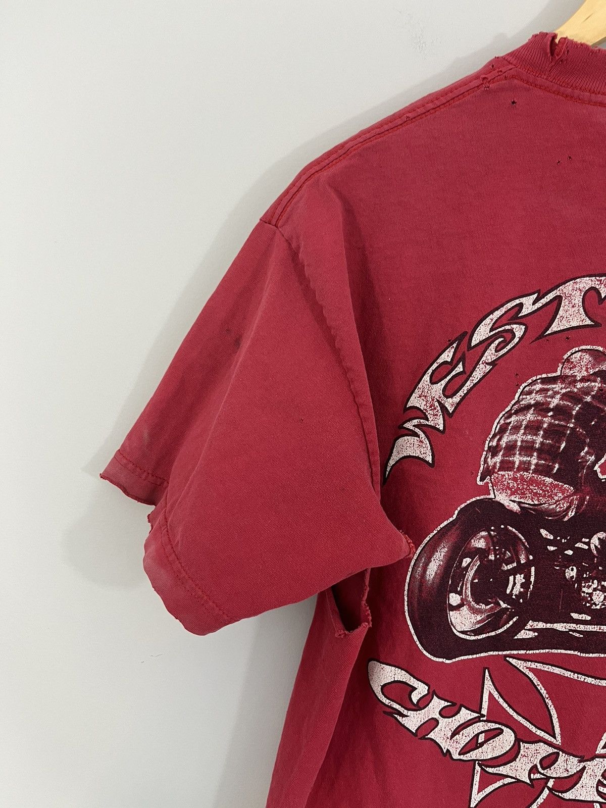 Vintage West Coast Choppers Perfect Sun Faded Thrashed Moto Tee Size US M / EU 48-50 / 2 - 11 Thumbnail