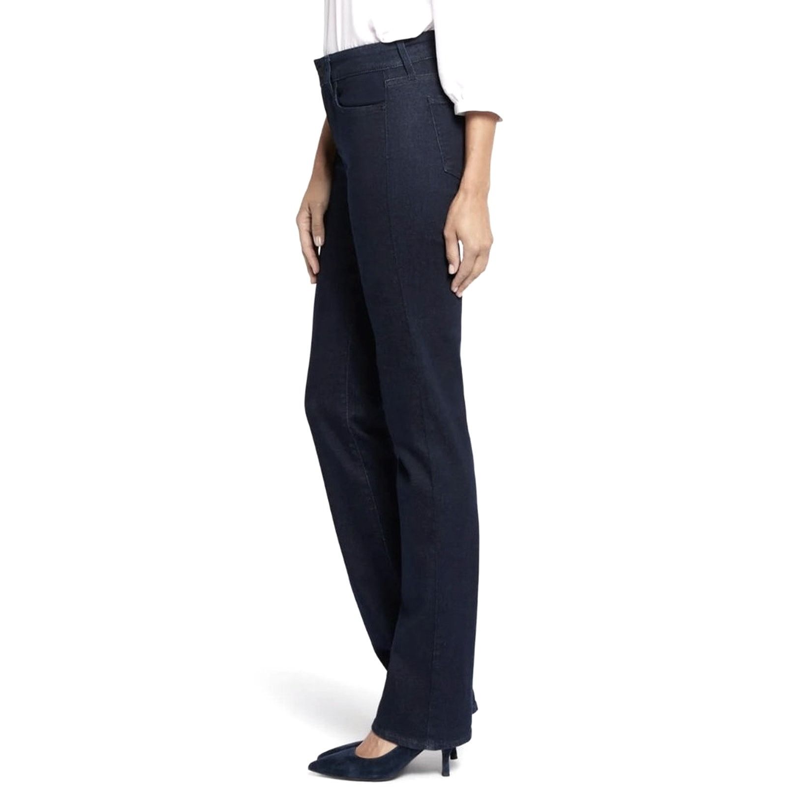 NYDJ NYDJ Marilyn Lift Tuck Technology Straight Jeans Black 16 Size 38" / US 16 / IT 52 - 8 Thumbnail