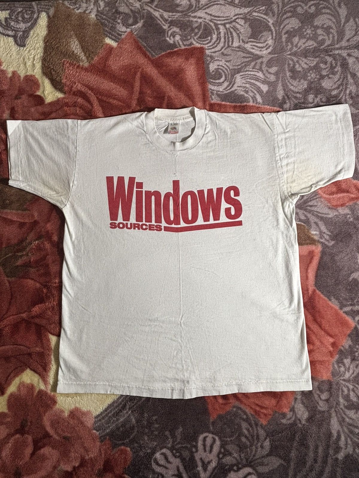 Vintage Vintage 90s Microsoft Windows Tech Promo T Shirt Size US XL / EU 56 / 4 - 3 Thumbnail