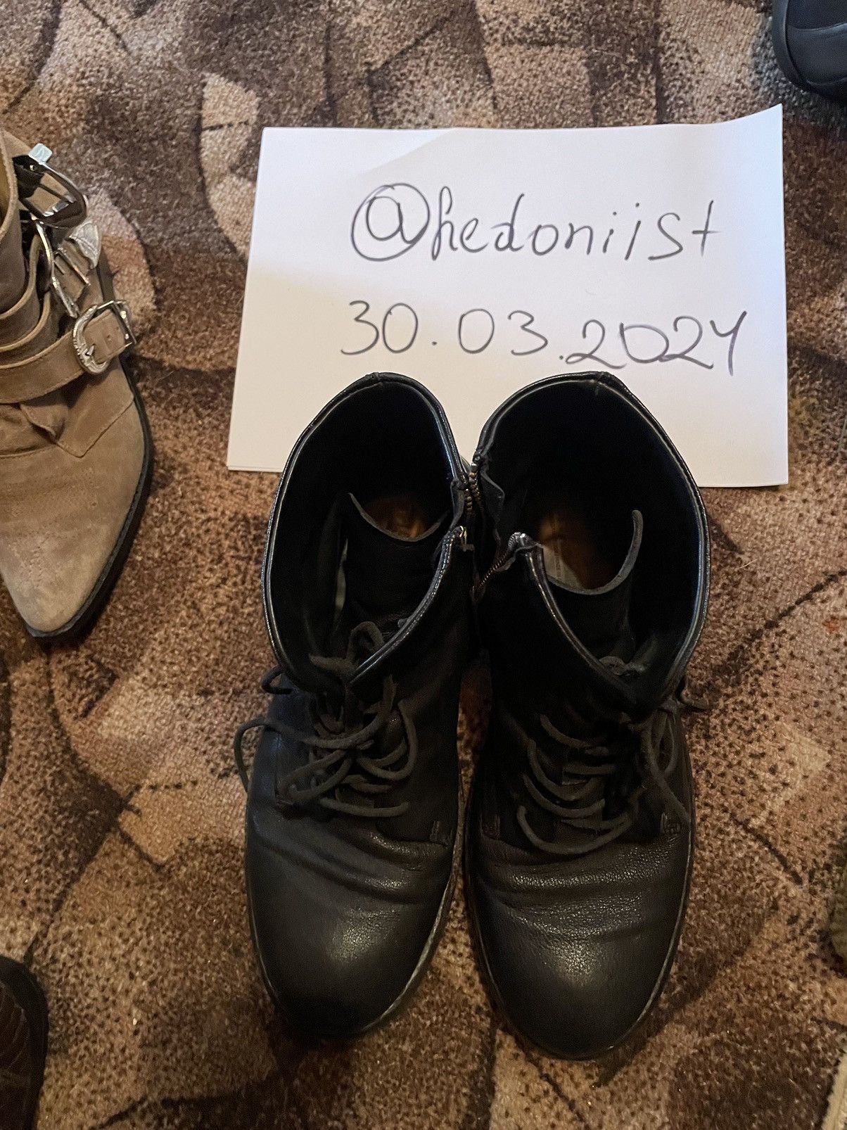 SHABBIES AMSTERDAM Unisex Custom Avant Garde Boots Size 41