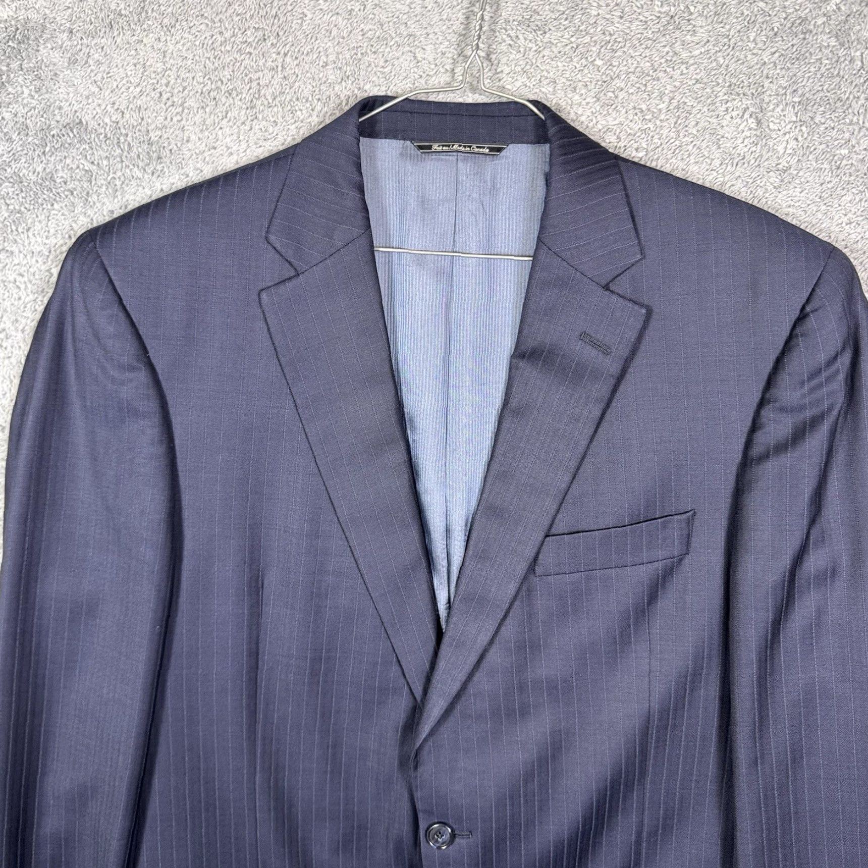 Jack Victor Jack Victor Sport Coat Mens 43L Wool Blazer Jacket Size 46R - 4 Thumbnail