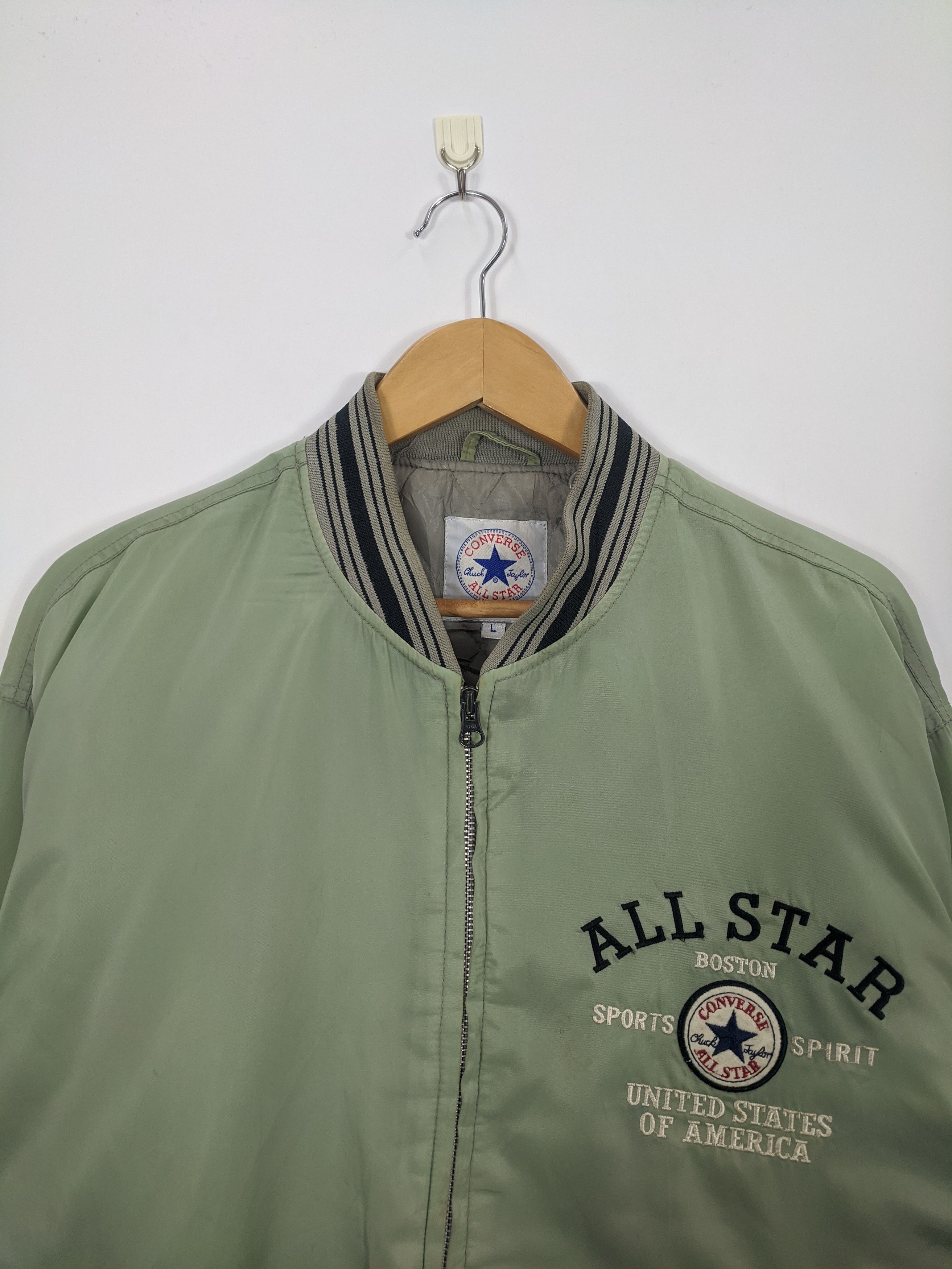 Converse Vintage 90s Converse Bomber Varsity Jacket J0324 Size US M / EU 48-50 / 2 - 2 Thumbnail