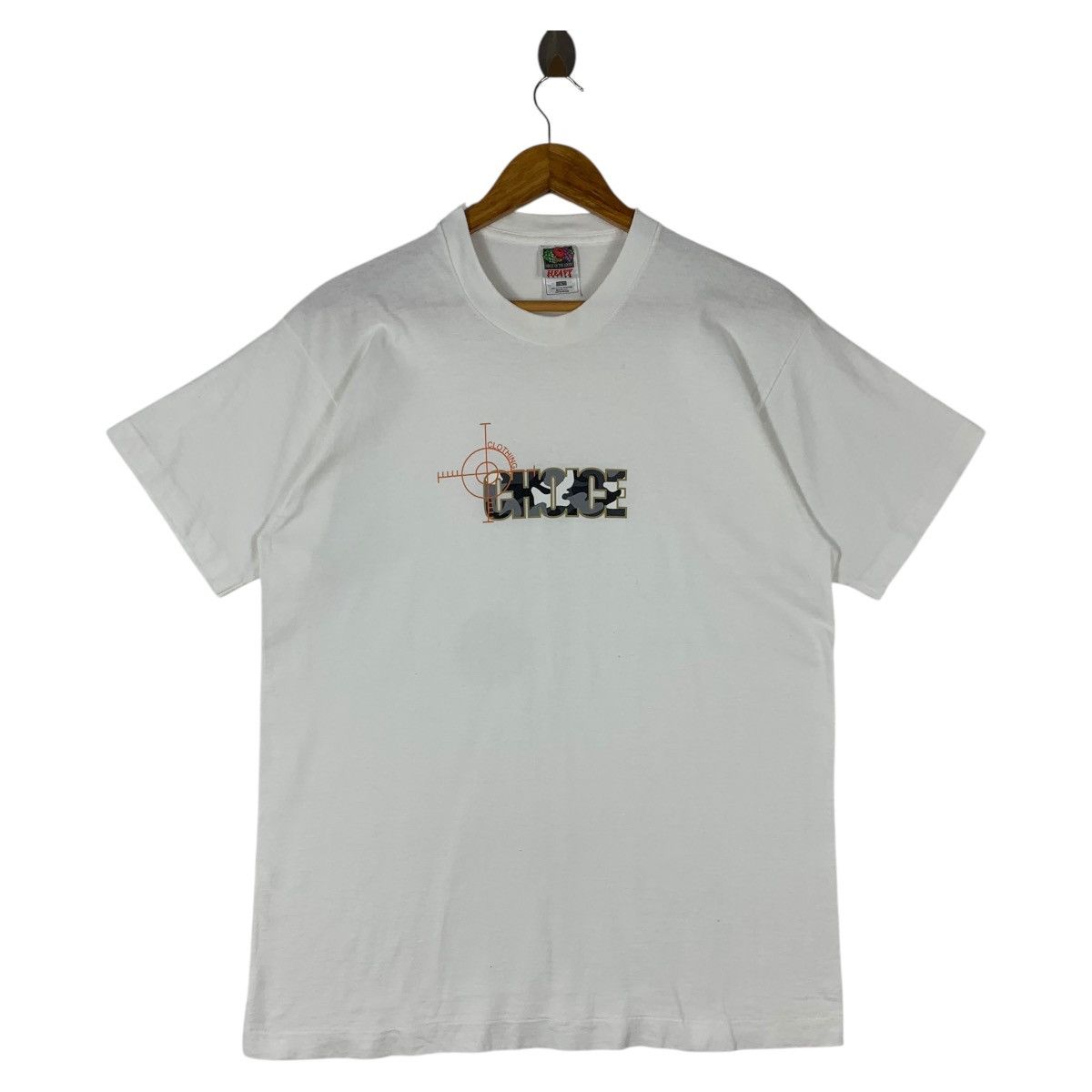 Japanese Brand × Vintage Vintage CHOICE clothing camouflaged printed tee Size US L / EU 52-54 / 3 - 1 Thumbnail