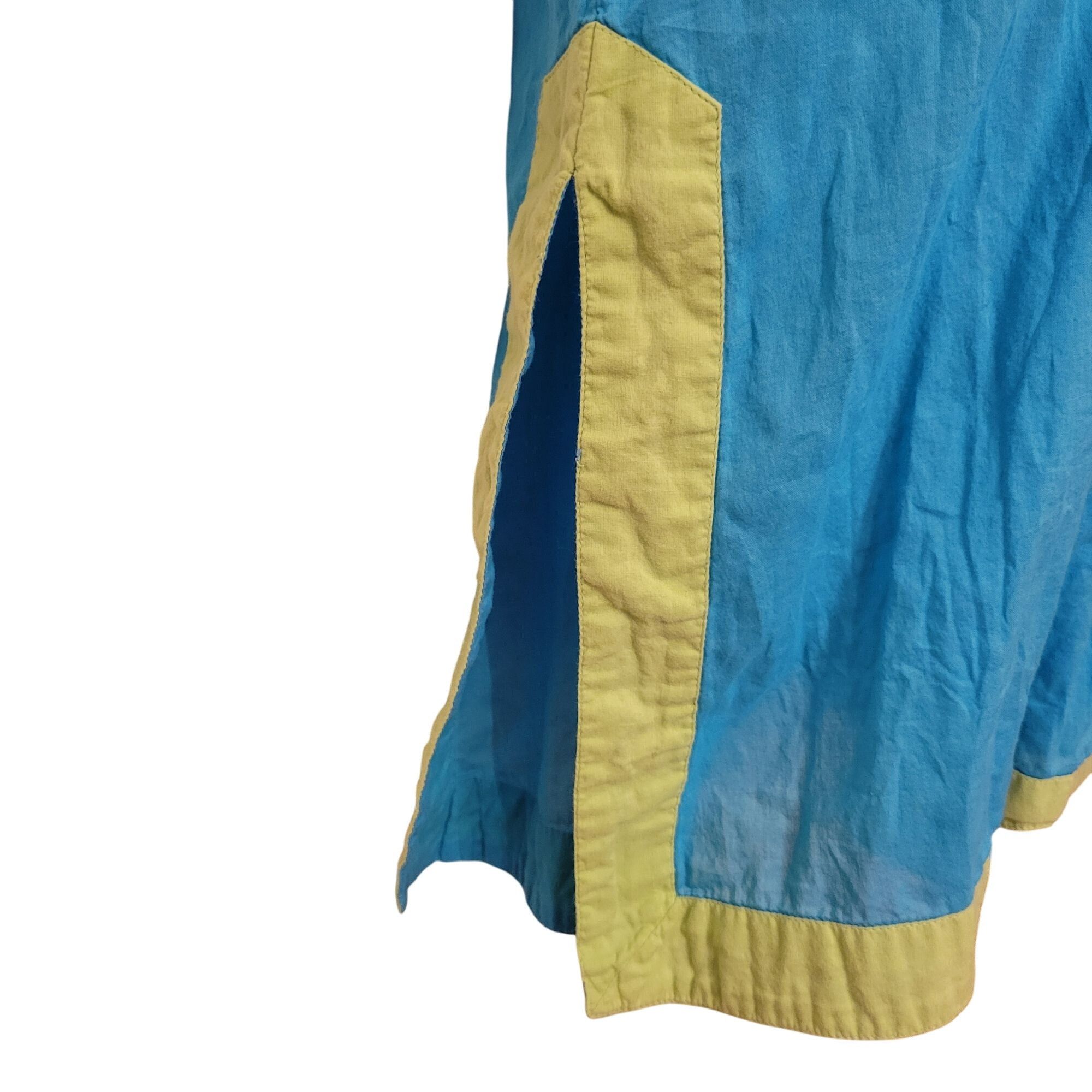 Gretchen Scott Gretchen Scott Blue Green Swim Cover Up Dress V Neck Tassel Size ONE SIZE - 4 Thumbnail