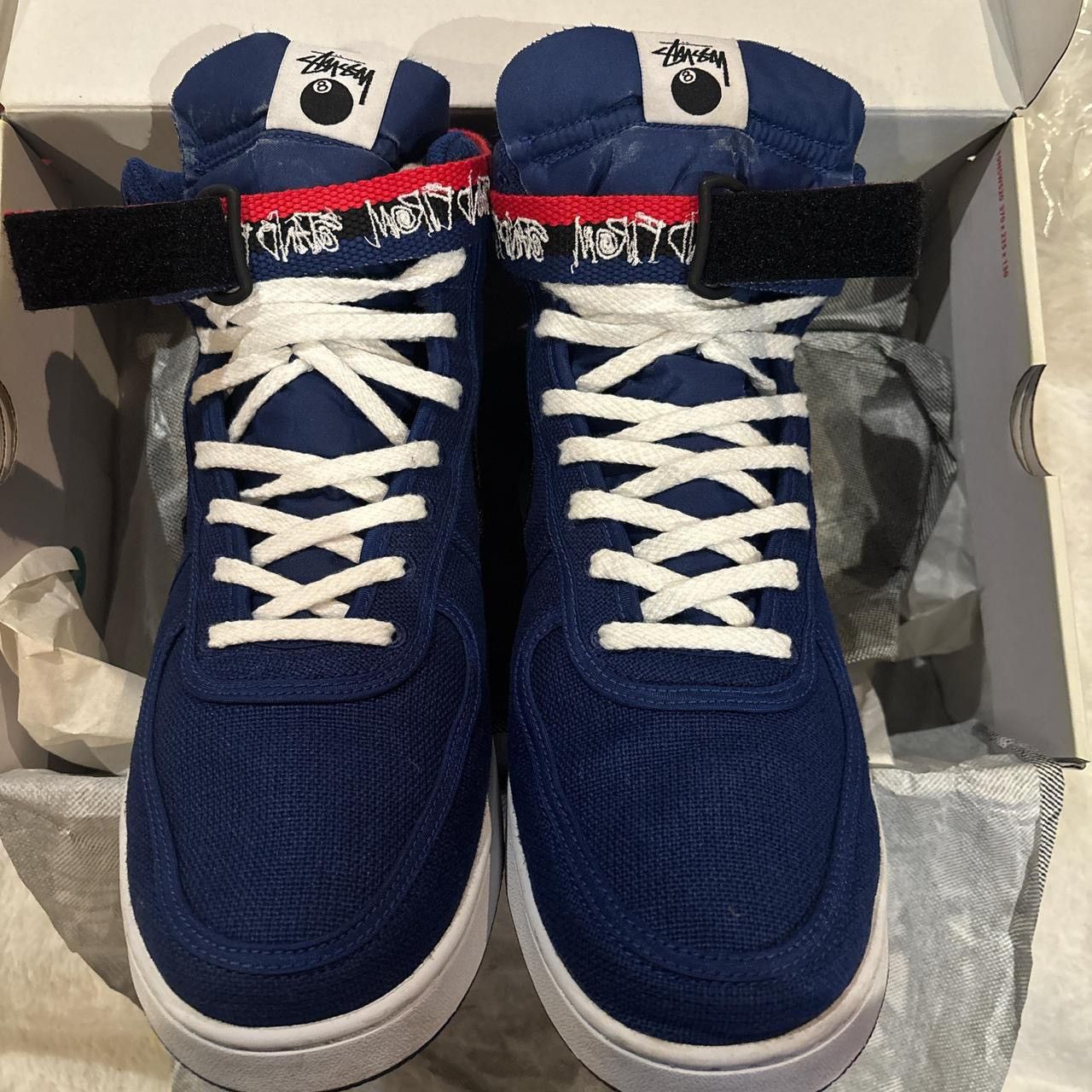 Nike × Stussy Nike Vandal High Stussy Deep Royal Blue Size 13 Size US 13 / EU 46 - 2 Thumbnail