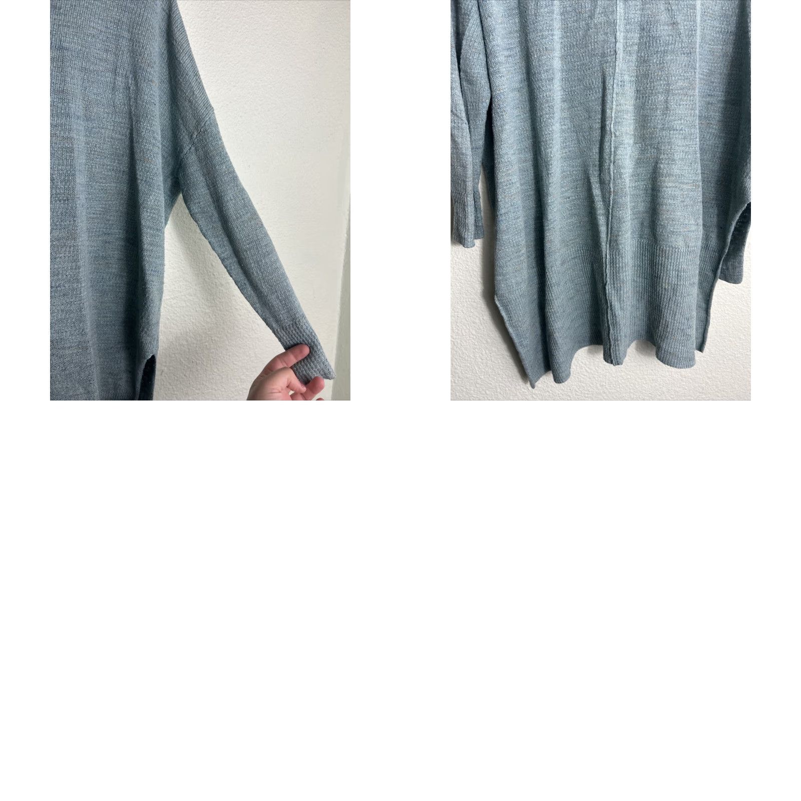 Free People Free People Cardigan Sweater Women's XS Green 3/4 Sleeve Lightweight Longer Back Snap Cardigan Womens XS Green Size XS / US 0-2 / IT 36-38 - 10 Thumbnail