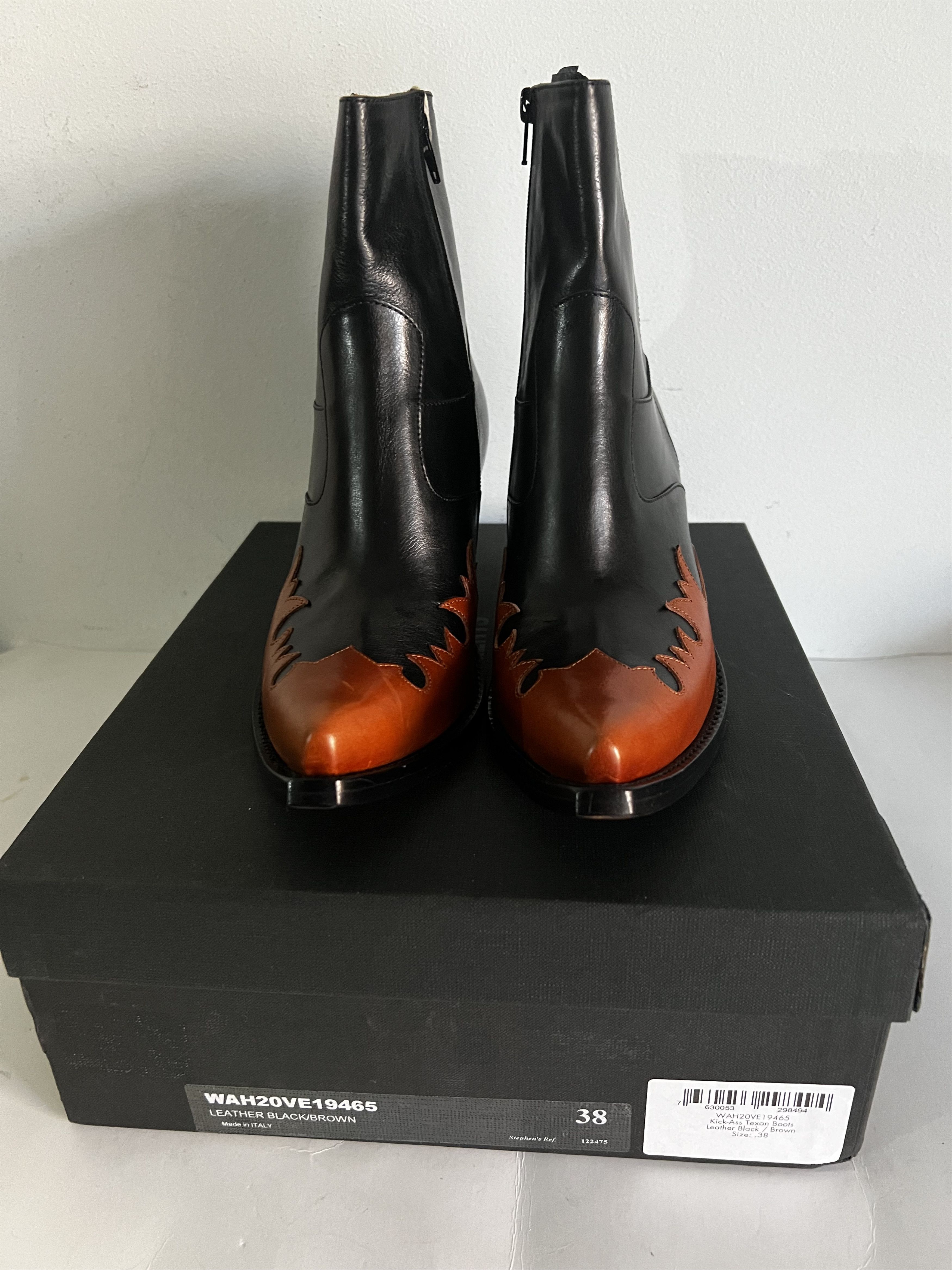 Vetements Vetements - Leather Ankle Cowgirl Boots Size US 8 / IT 38 - 4 Thumbnail