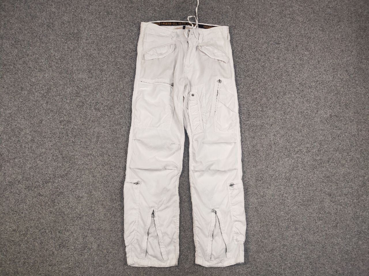 Freeman T. Porter Vintage Freeman T Porter Cargo Zip Linen Pants Y2k style Size US 34 / EU 50 - 7 Thumbnail