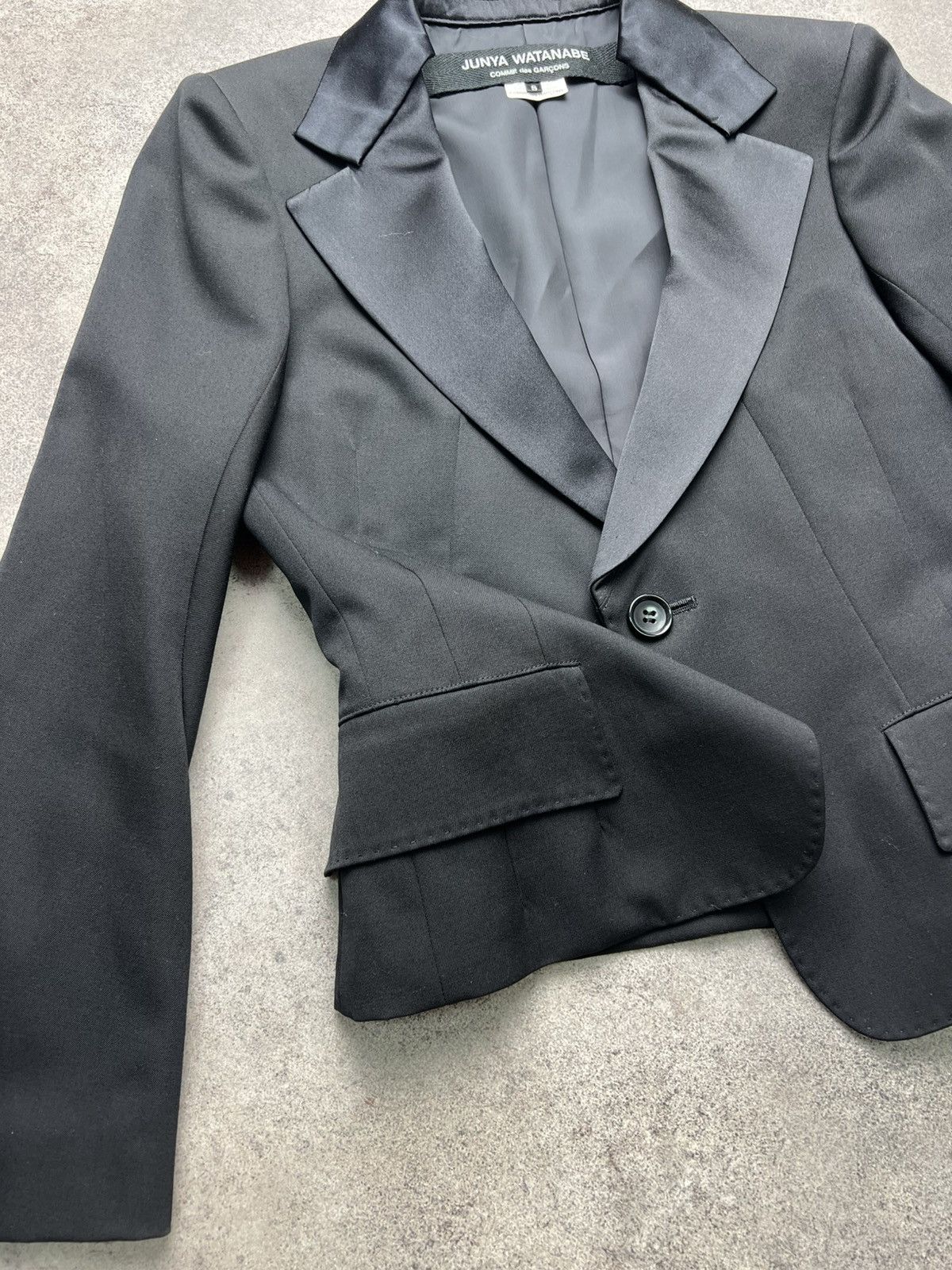 Comme des Garcons Junya Watanabe Comme des garcons black cropped blazer Size S / US 4 / IT 40 - 5 Thumbnail